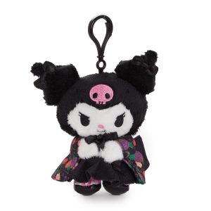 Kuromi Plush Mascot Clip (Hakama Series)