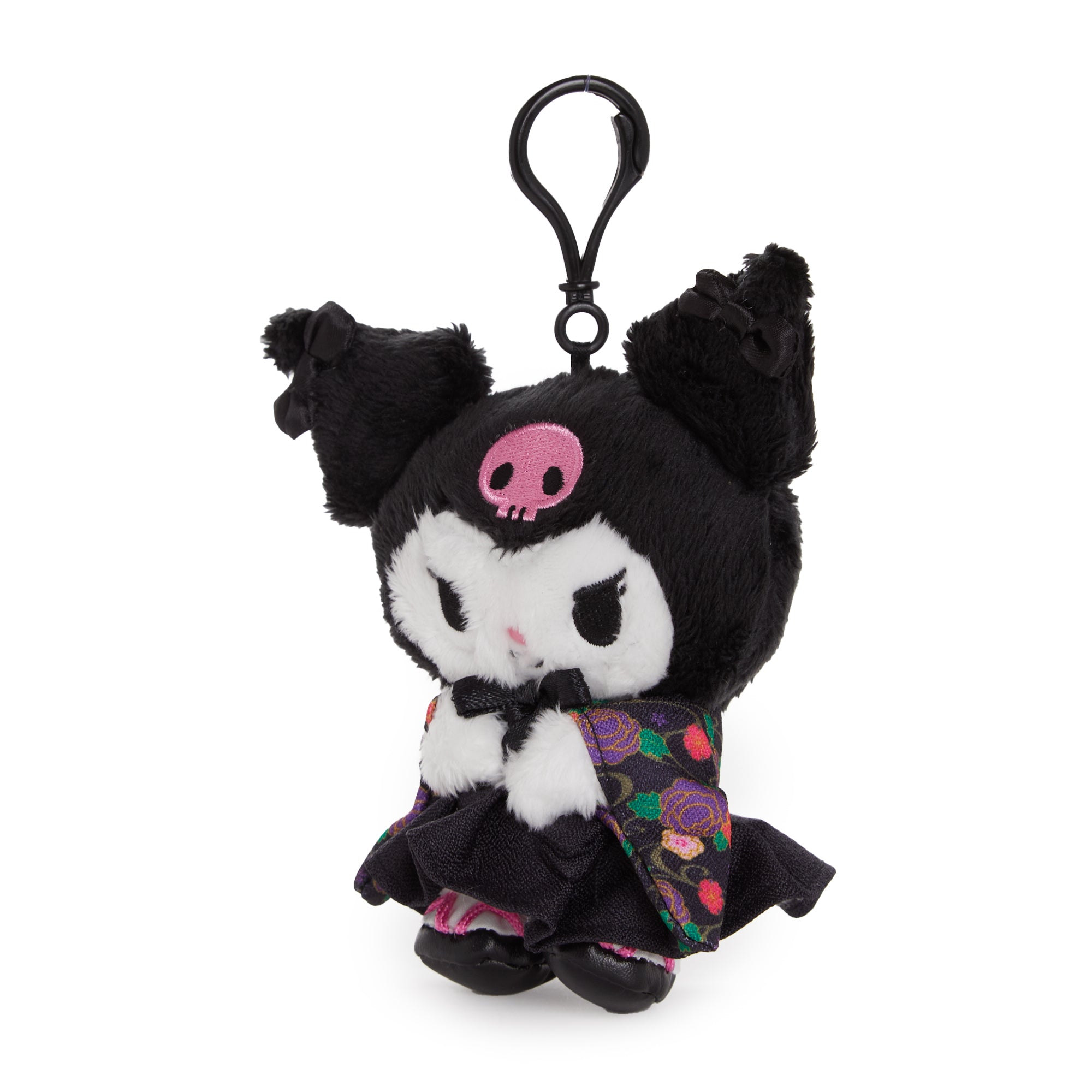 Kuromi Plush Mascot Clip (Hakama Series) - Image 3