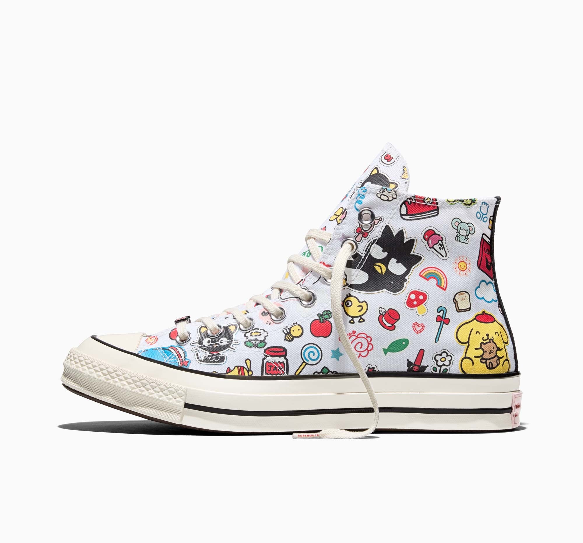 Converse x Hello Kitty and Friends Chuck 70 Hi-Top Stickers Sneaker (Adult - White) - Image 5