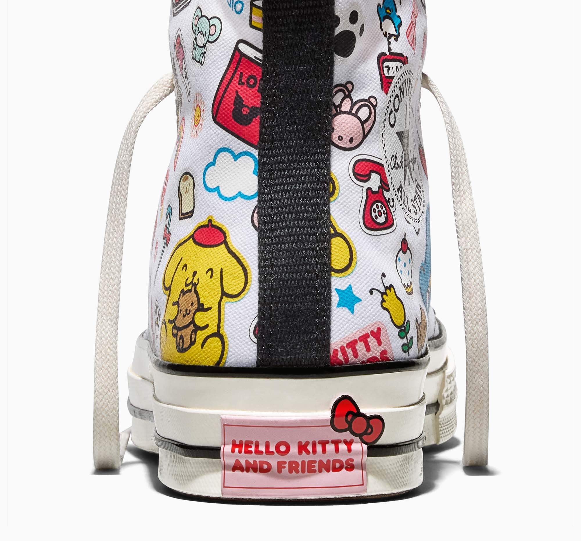Converse x Hello Kitty and Friends Chuck 70 Hi-Top Stickers Sneaker (Adult - White) - Image 11