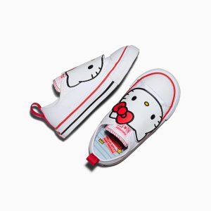 Converse x Hello Kitty Chuck Taylor All Star One Strap Easy-On Sneaker (Toddler - White)