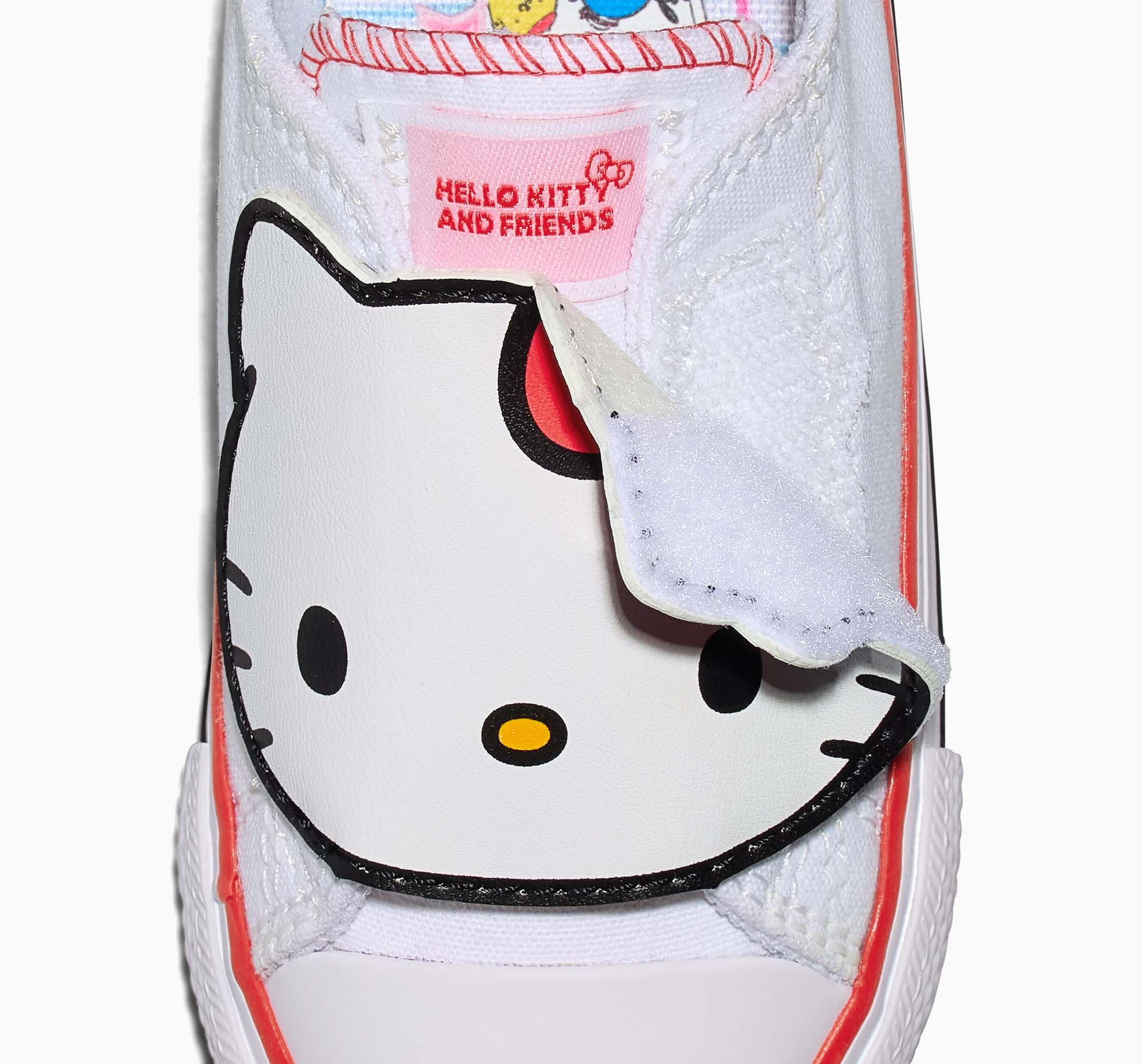 Converse x Hello Kitty Chuck Taylor All Star One Strap Easy-On Sneaker (Toddler - White) - Image 5