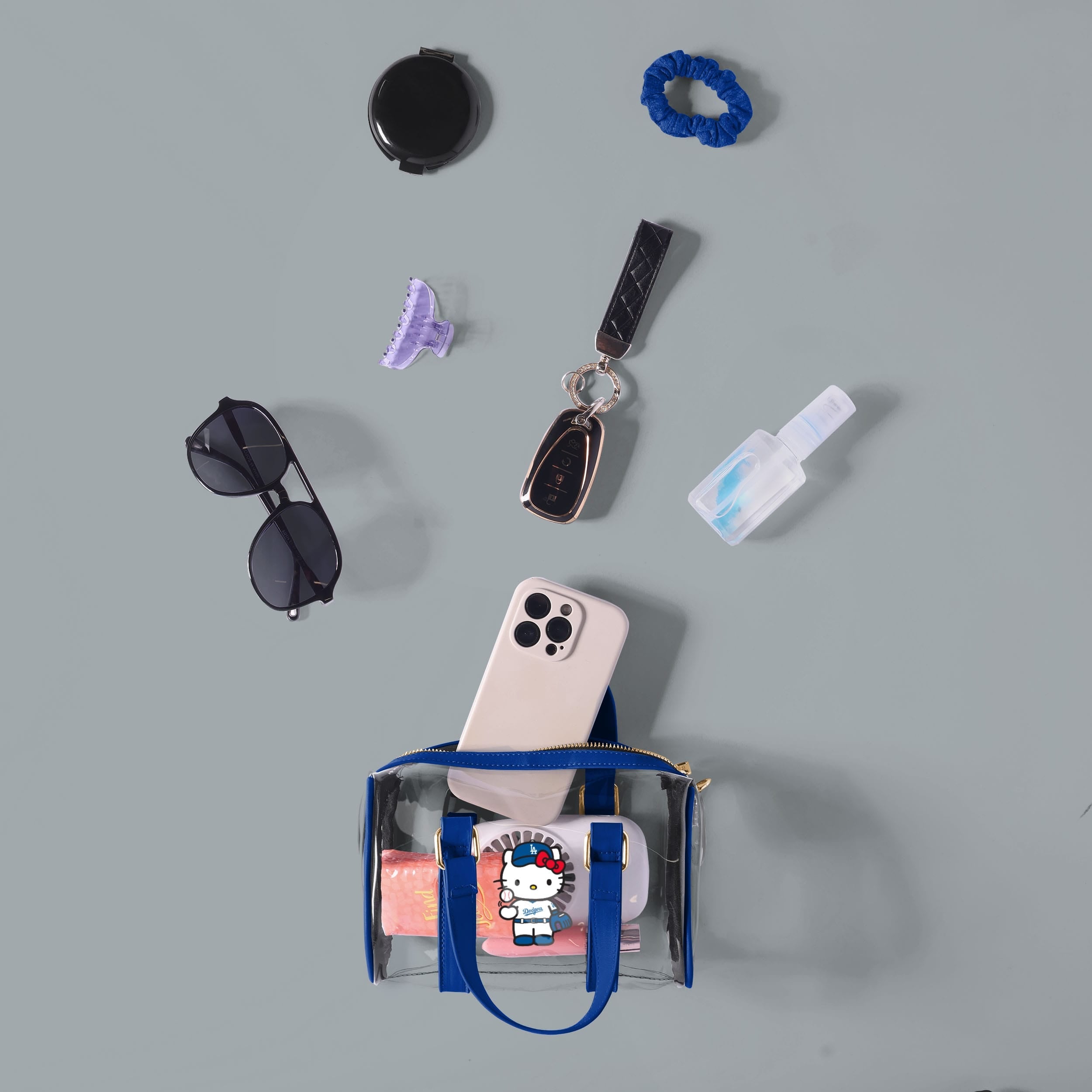 Hello Kitty x Los Angeles Dodgers Clear Barrel Bag - Image 3