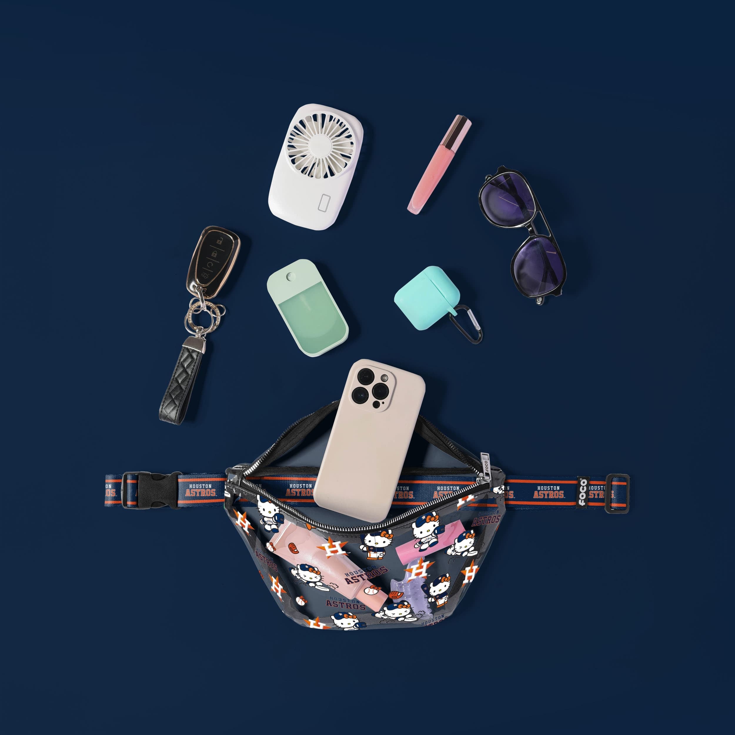Hello Kitty x Houston Astros Clear Fanny Pack - Image 3