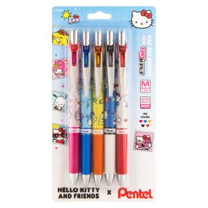 Hello Kitty and Friends x Pentel EnerGel RTX Liquid Gel Pen (Mix 2 - 5-Pk)