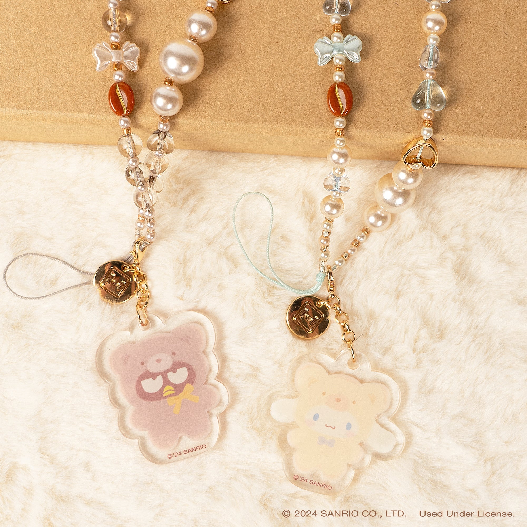 Badtz-maru Latte Bear Beaded Charm Mobile Phone Wrist Strap - Image 6