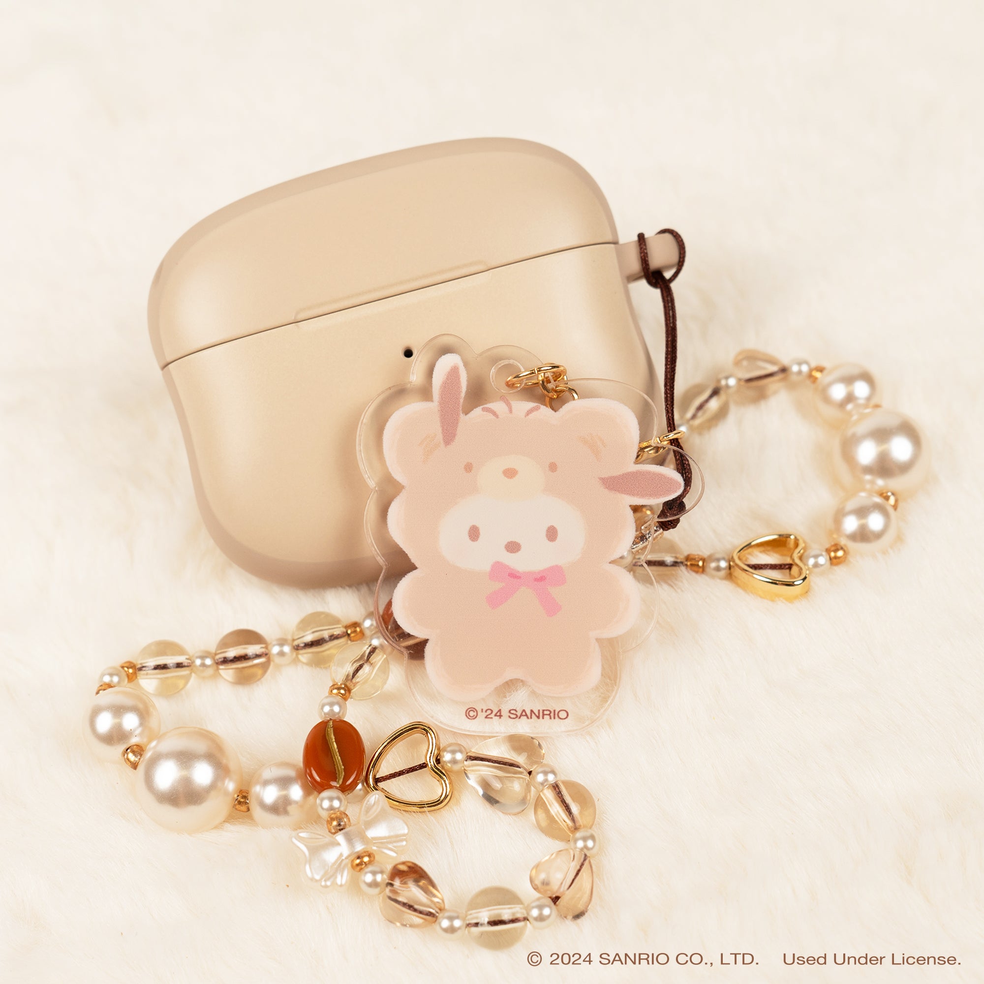 Pochacco Latte Bear Beaded Charm Mobile Phone Wrist Strap - Image 7