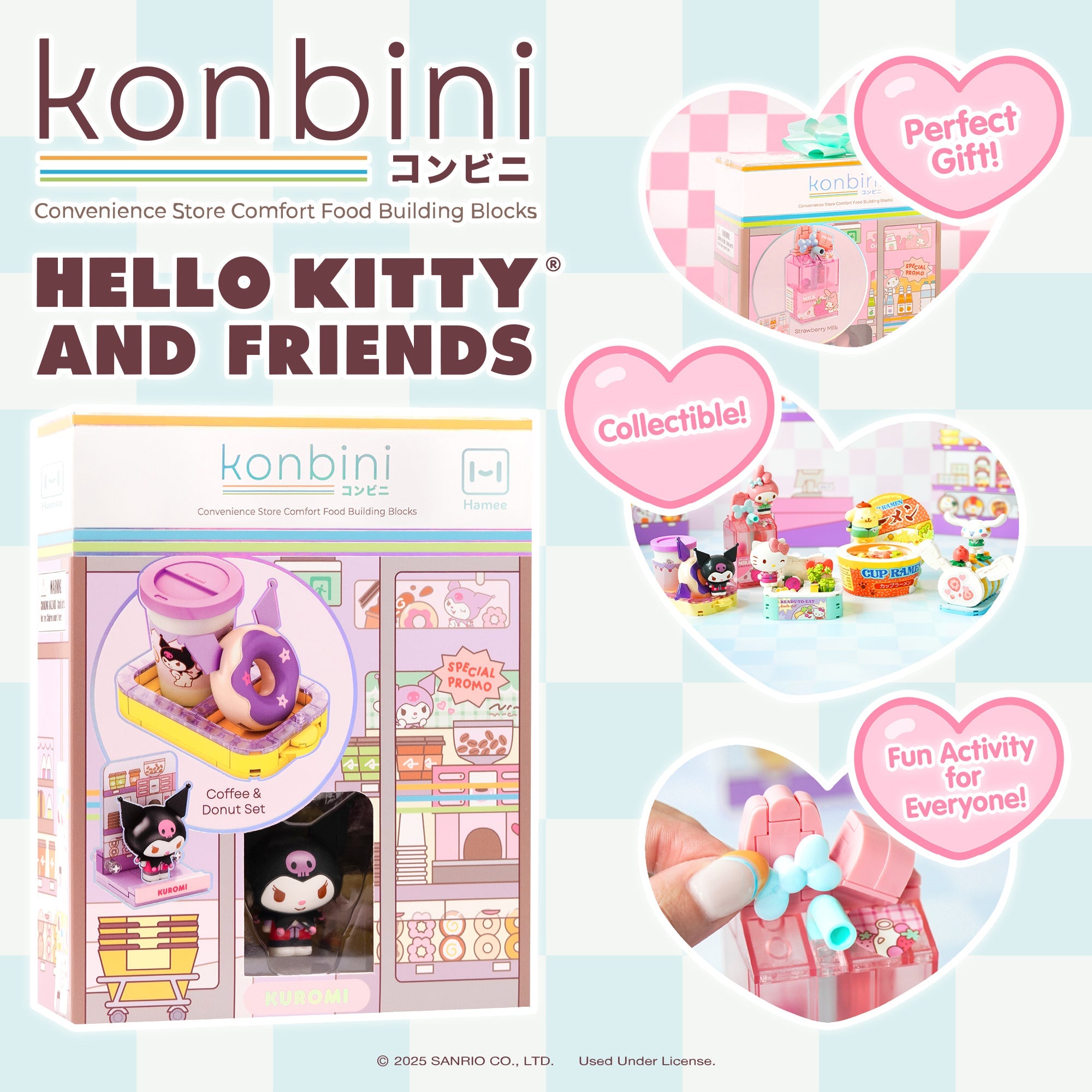 Kuromi Konbini Building Blocks Set (Coffee & Donut Set) - Image 4