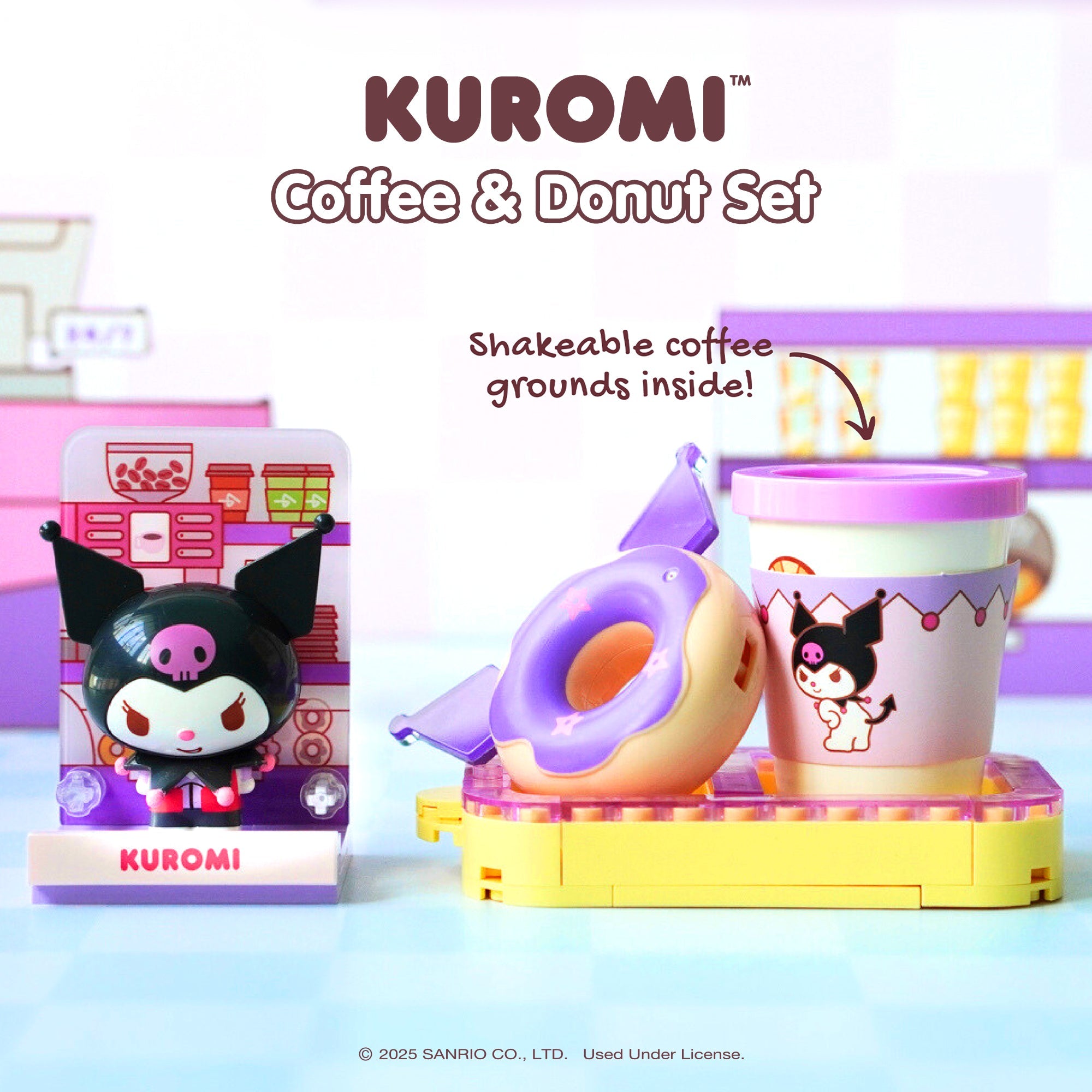 Kuromi Konbini Building Blocks Set (Coffee & Donut Set) - Image 3