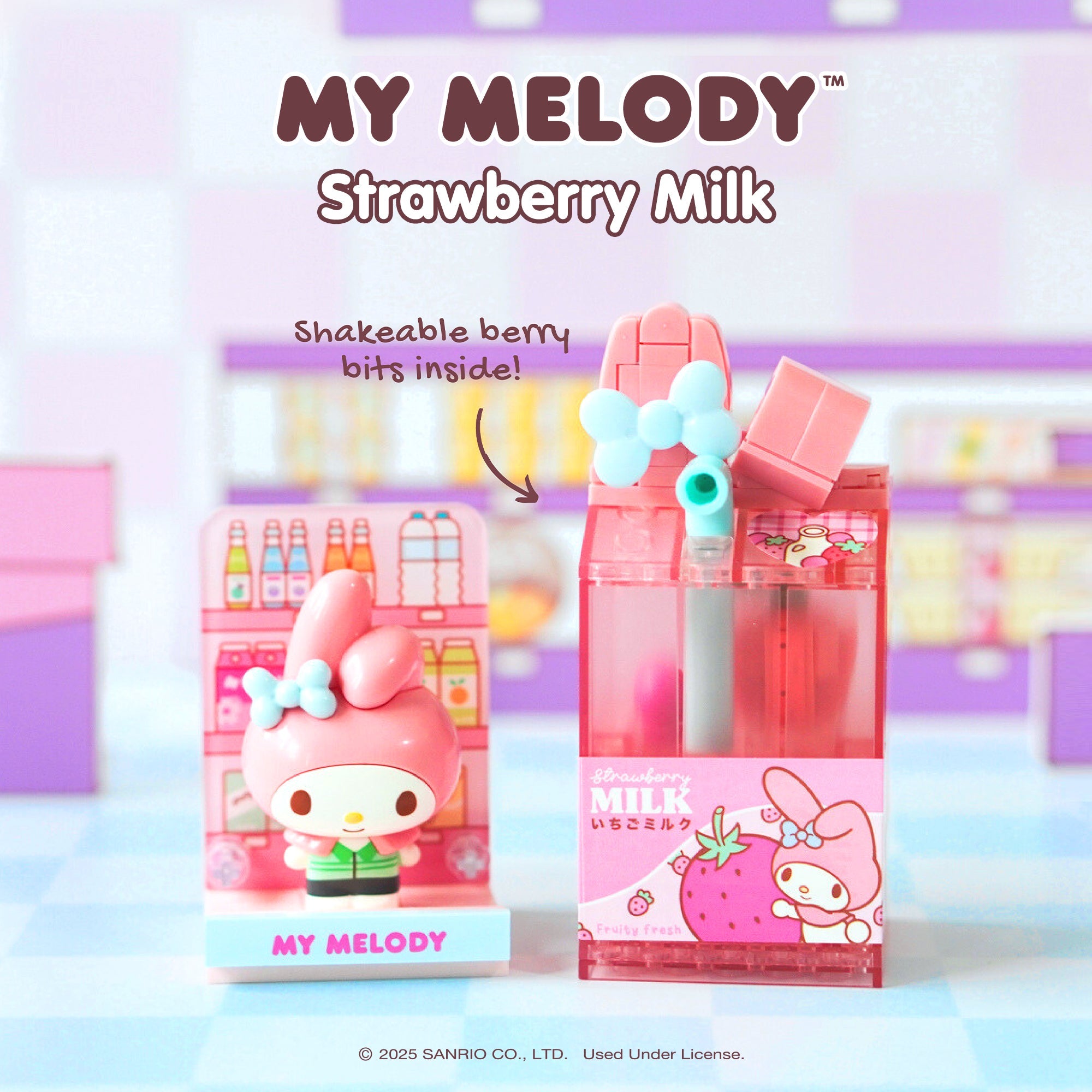 My Melody Konbini Building Blocks Set (Strawberry Milk) - Image 3