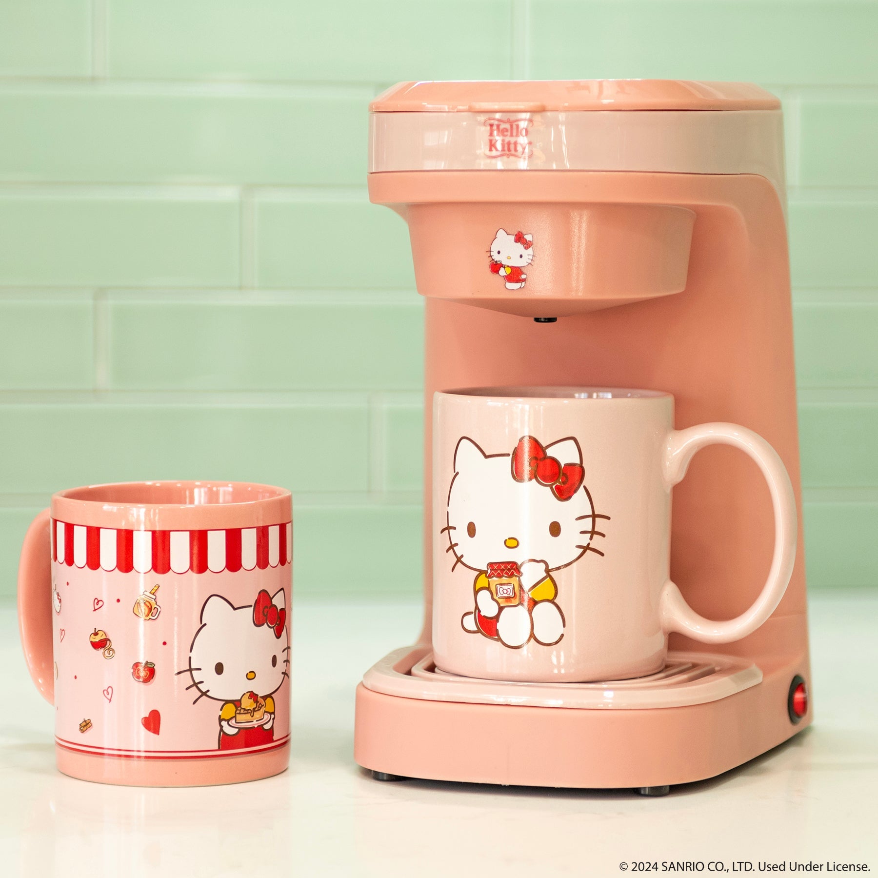 Hello Kitty Single Cup Coffee Maker 3-Piece Gift Set - Image 3