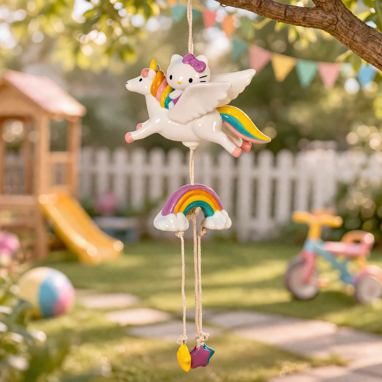 Hello Kitty Celestial Ceramic Wind Chime