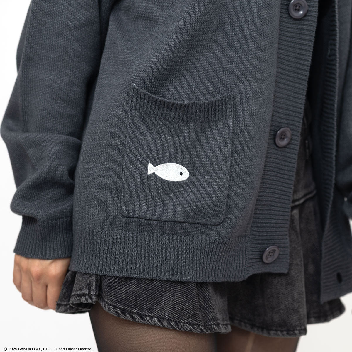 Chococat x JapanLA Flowers Embroidered Knit Cardigan - Image 5