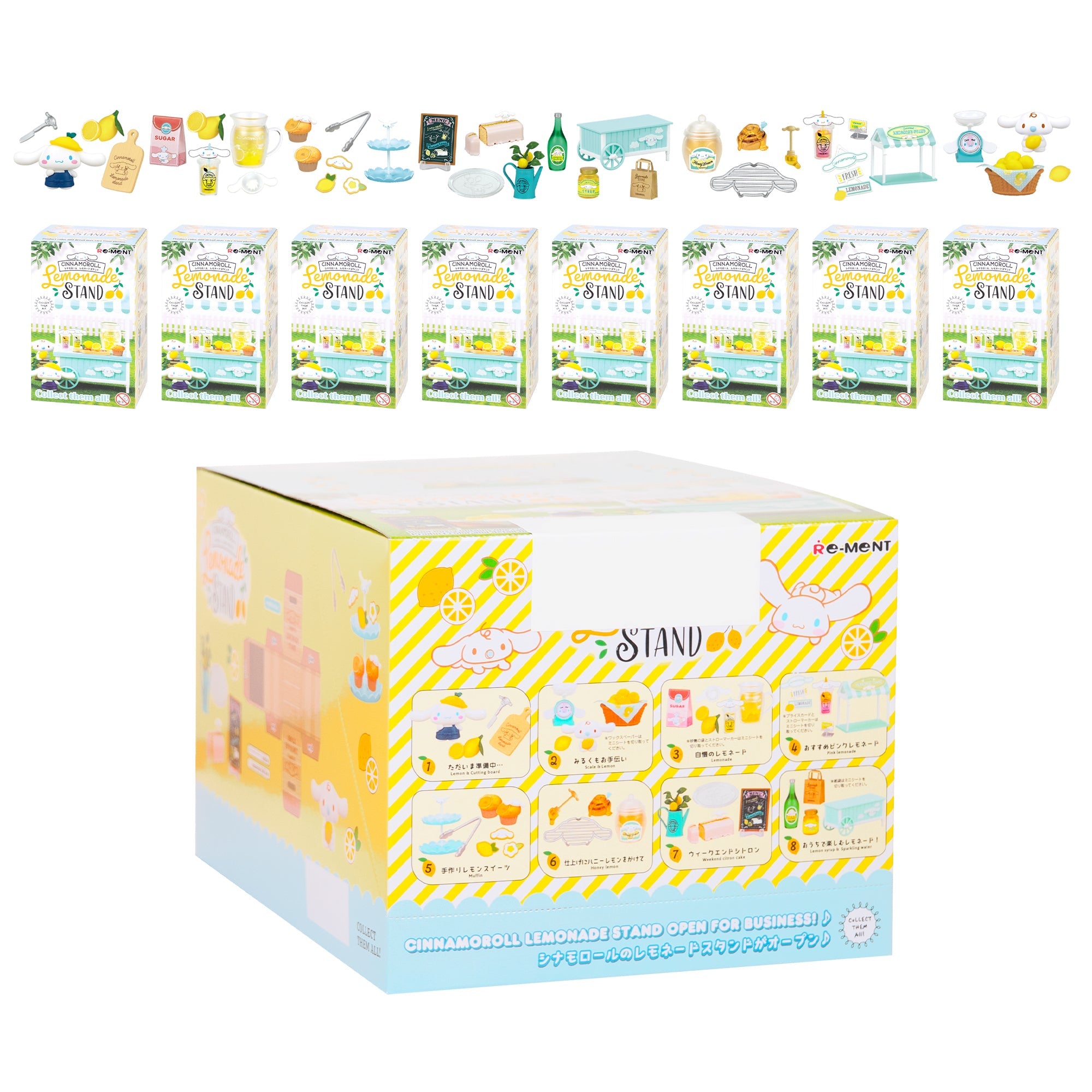 Re-Ment Cinnamoroll's Lemonade Stand Blind Box Figure Set - Image 10