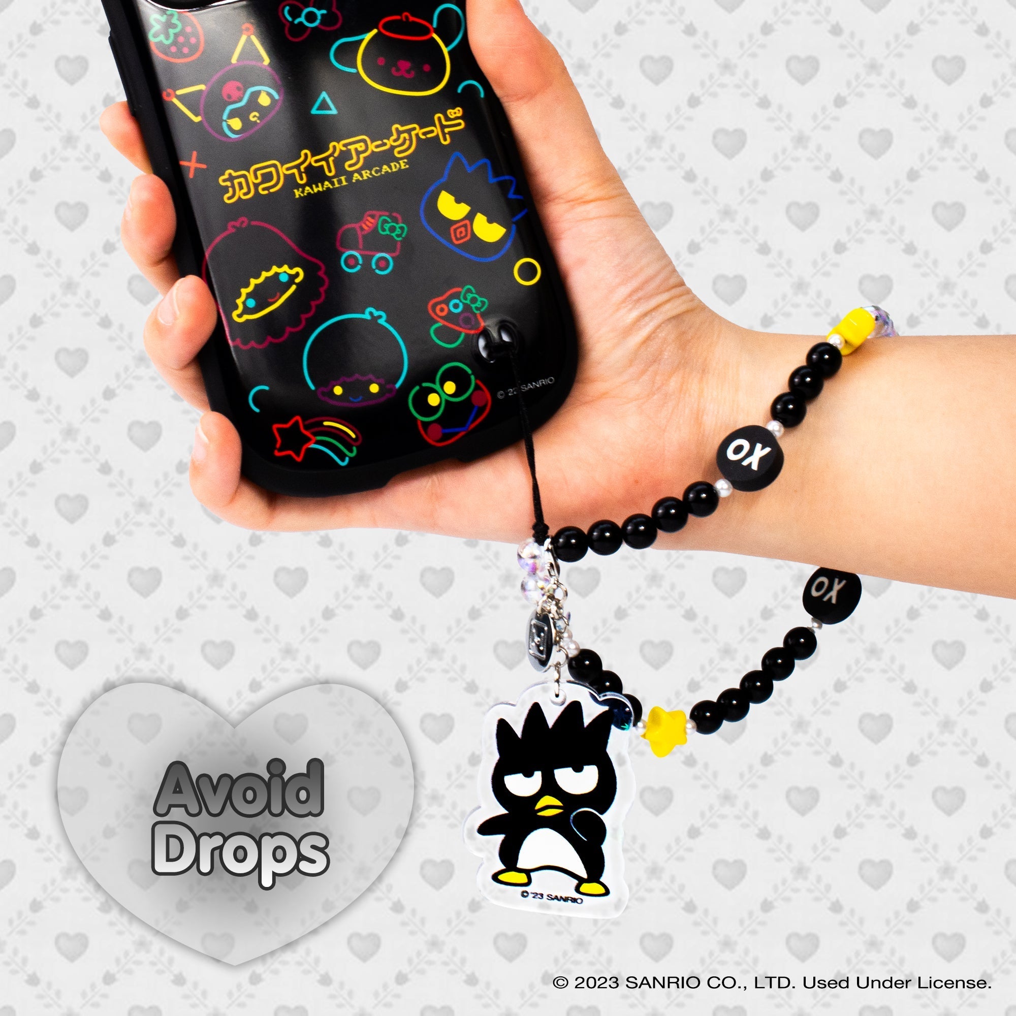 Badtz-maru Beaded Charm Mobile Phone Wrist Strap - Image 4
