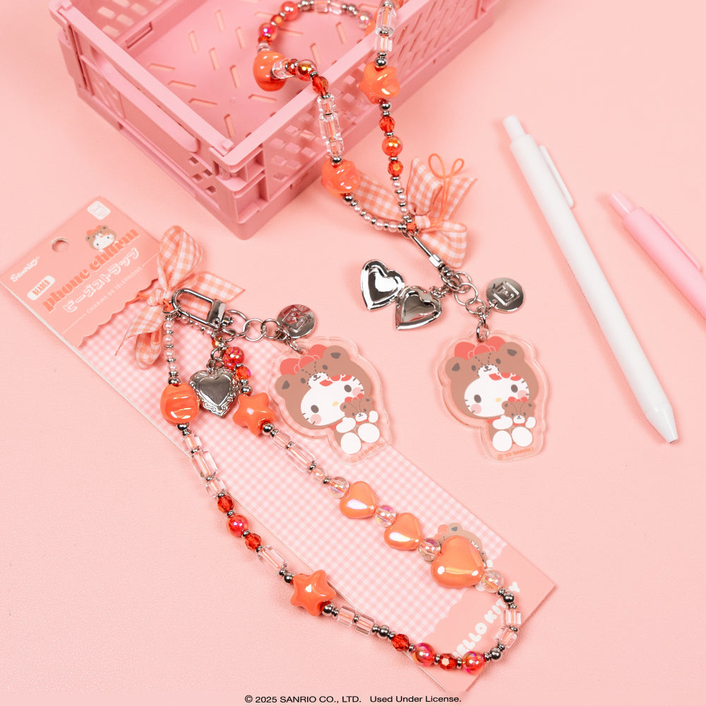 Hello Kitty Beaded Charm Mobile Phone Wrist Strap (Cosplay Friends) - Image 3