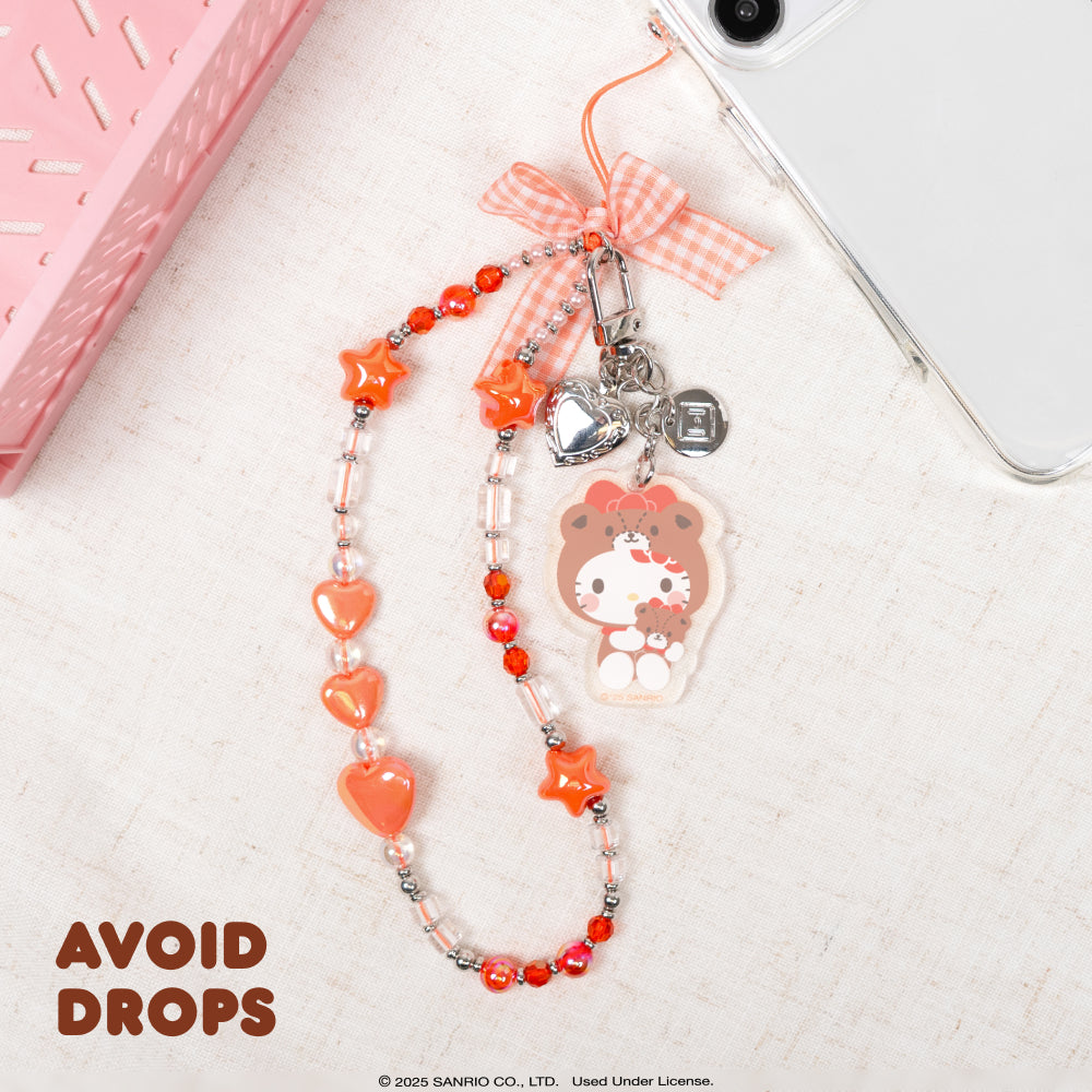 Hello Kitty Beaded Charm Mobile Phone Wrist Strap (Cosplay Friends) - Image 4