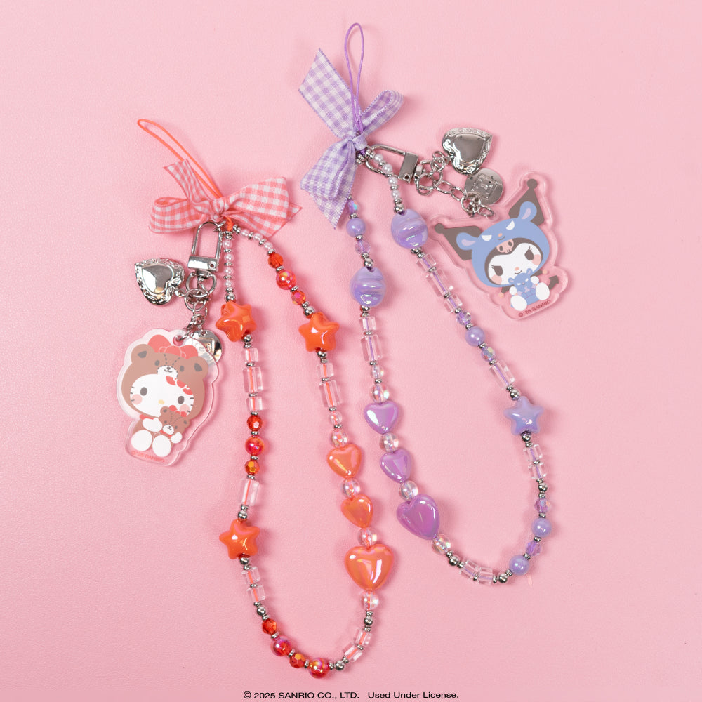 Hello Kitty Beaded Charm Mobile Phone Wrist Strap (Cosplay Friends) - Image 5
