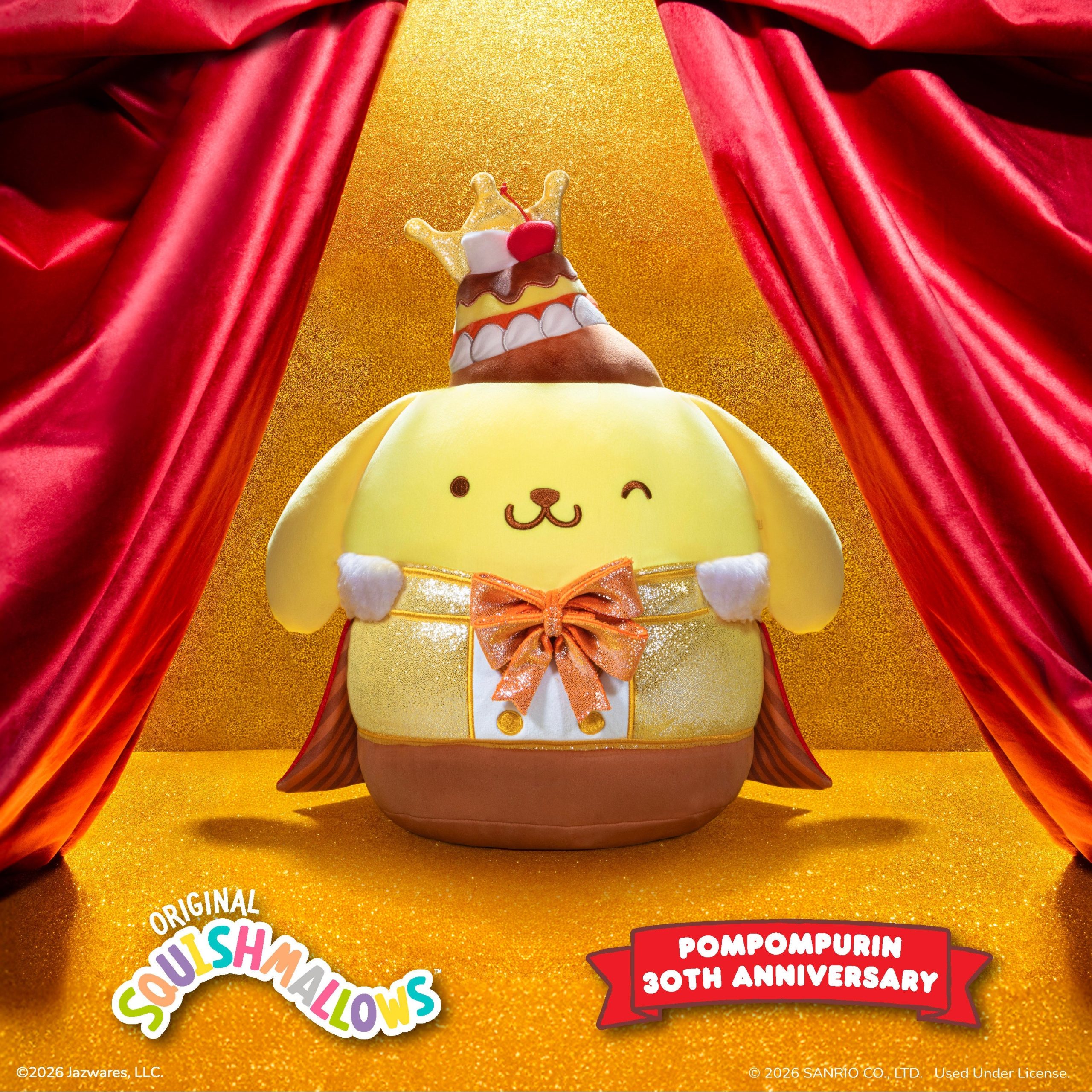 Pompompurin 12 Squishmallows Plush (30th Anniversary) - Image 2