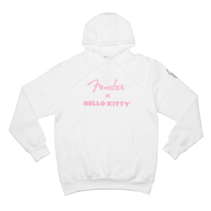 Hello Kitty x Fender White Sleeve Logo Hoodie