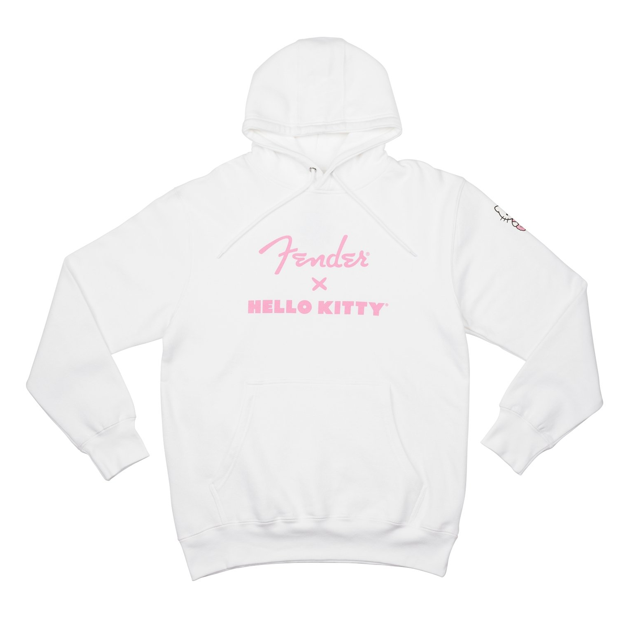 Hello Kitty x Fender White Sleeve Logo Hoodie