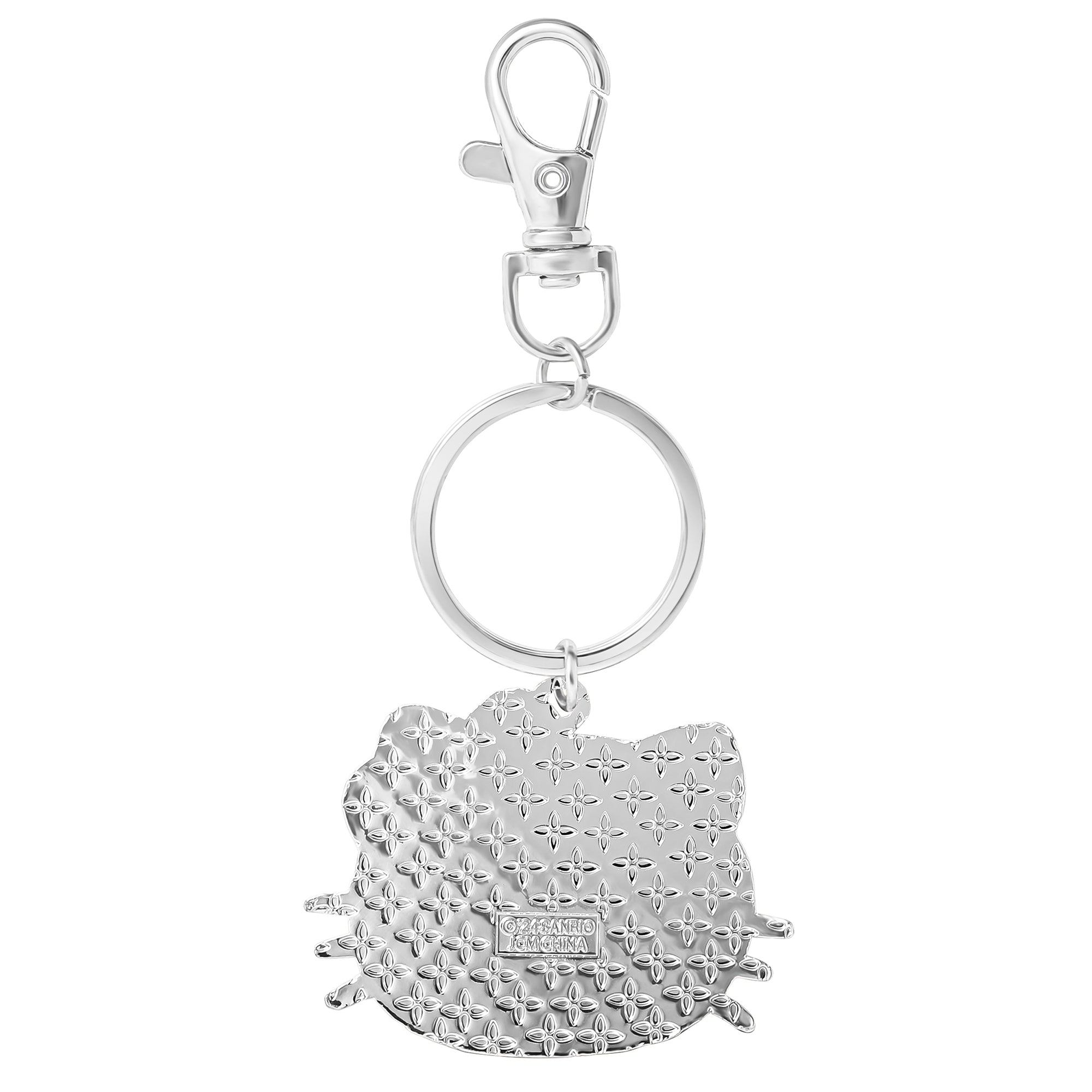 Hello Kitty Face Pave 3D Bling Keychain (Red) - Image 3