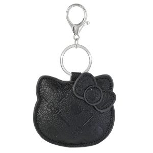 Hello Kitty Debossed Keychain (Black)