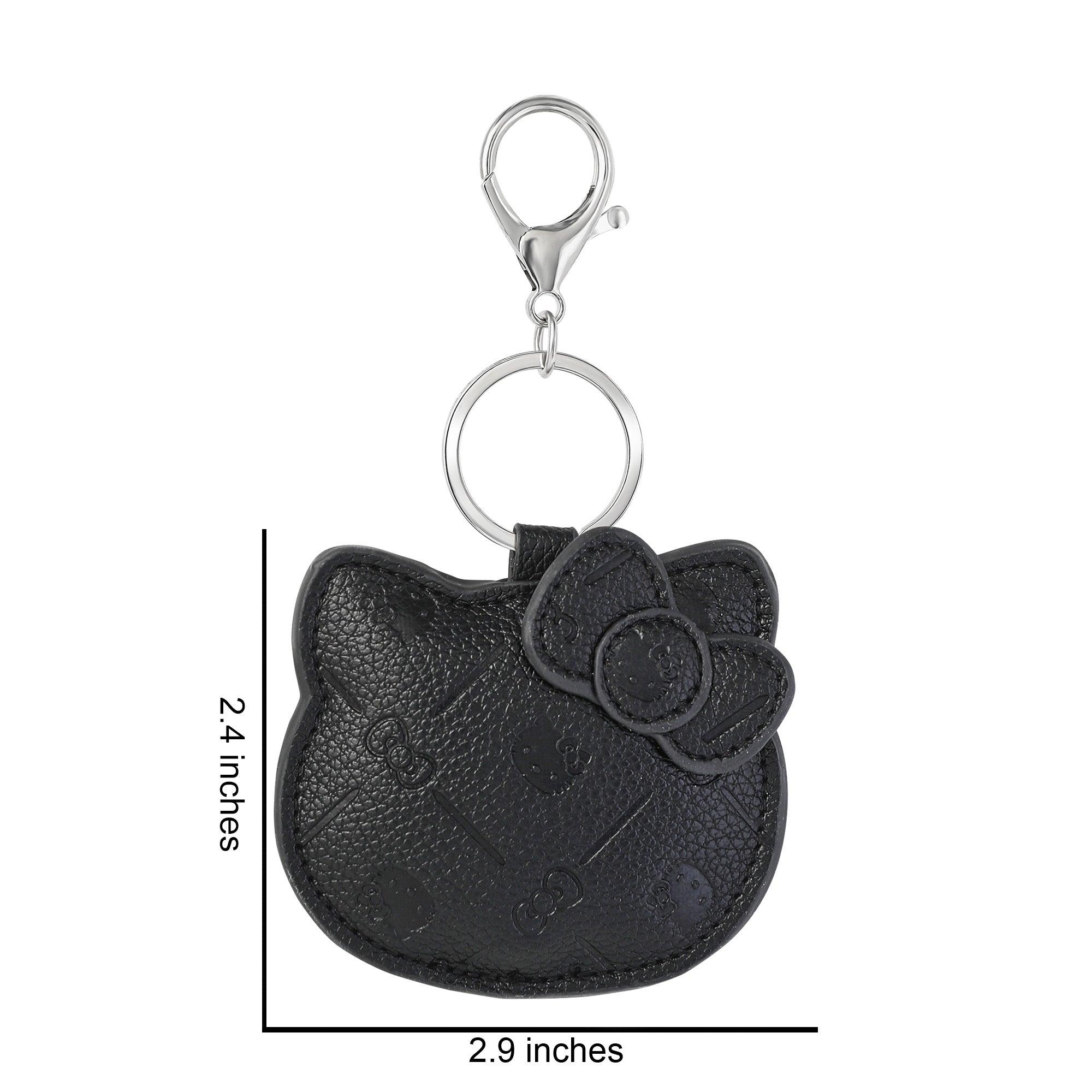 Hello Kitty Debossed Keychain (Black) - Image 5