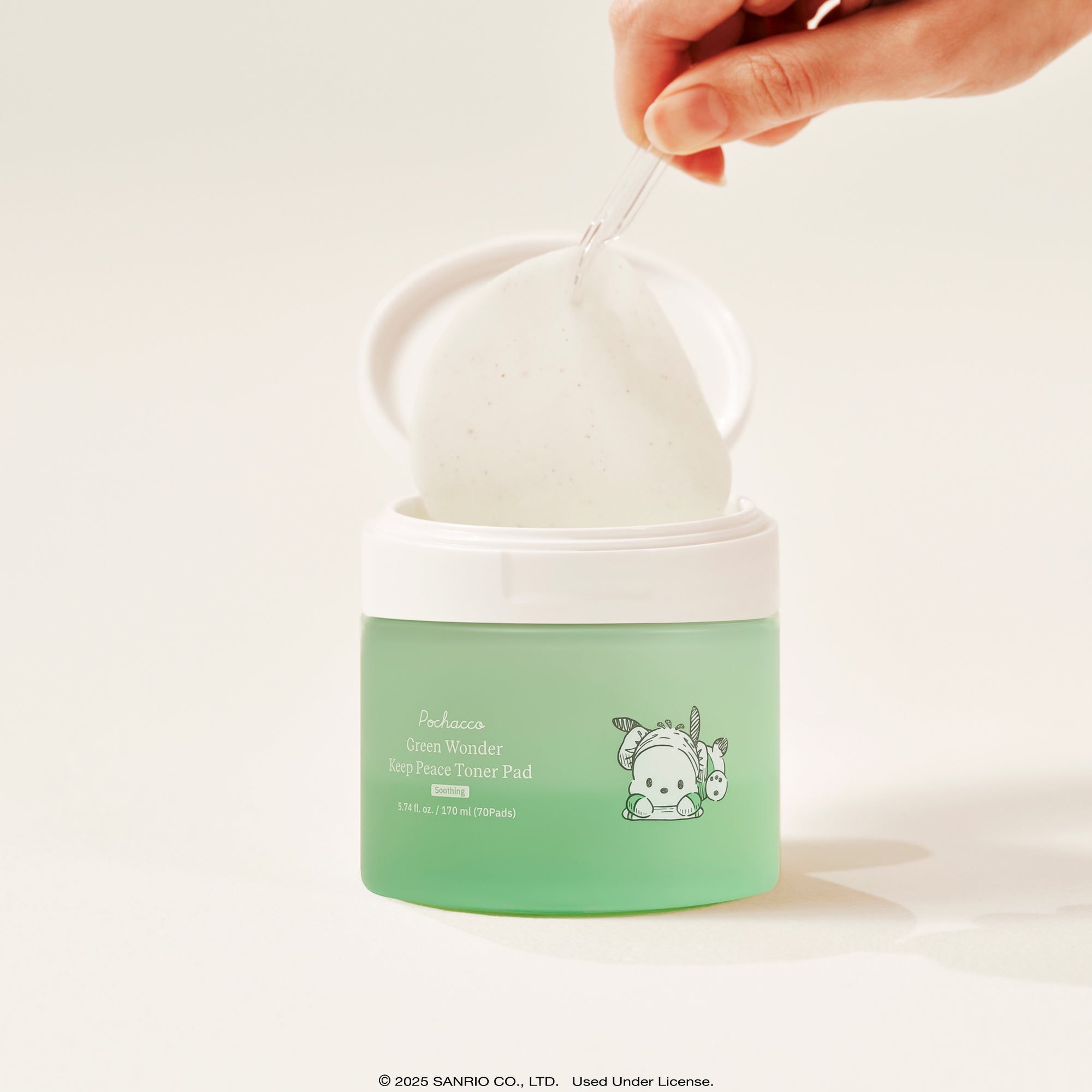 Pochacco x ByUR Green Wonder Keep Peace Toner Pad (Sanrio K-Spa Edition) - Image 4