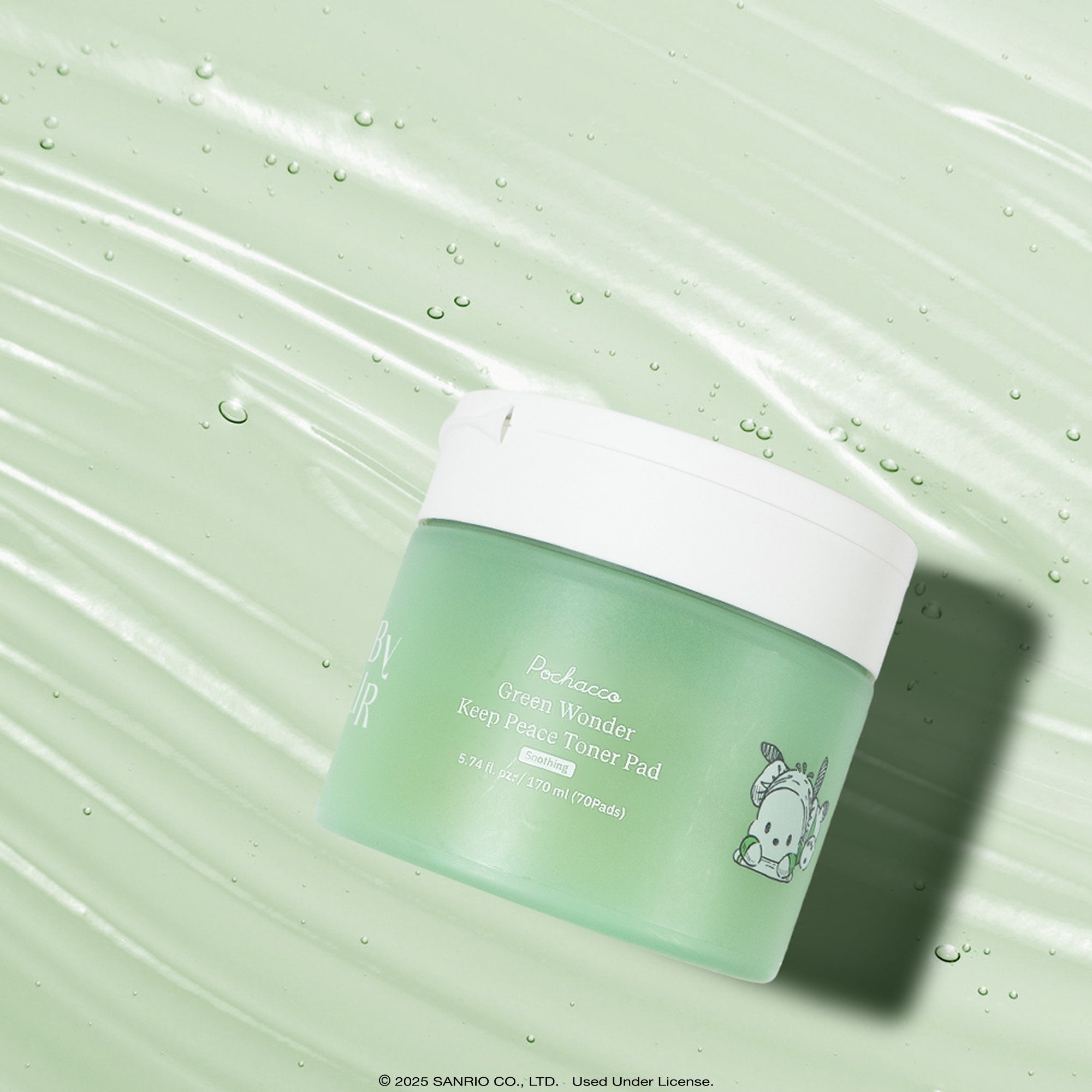 Pochacco x ByUR Green Wonder Keep Peace Toner Pad (Sanrio K-Spa Edition) - Image 2