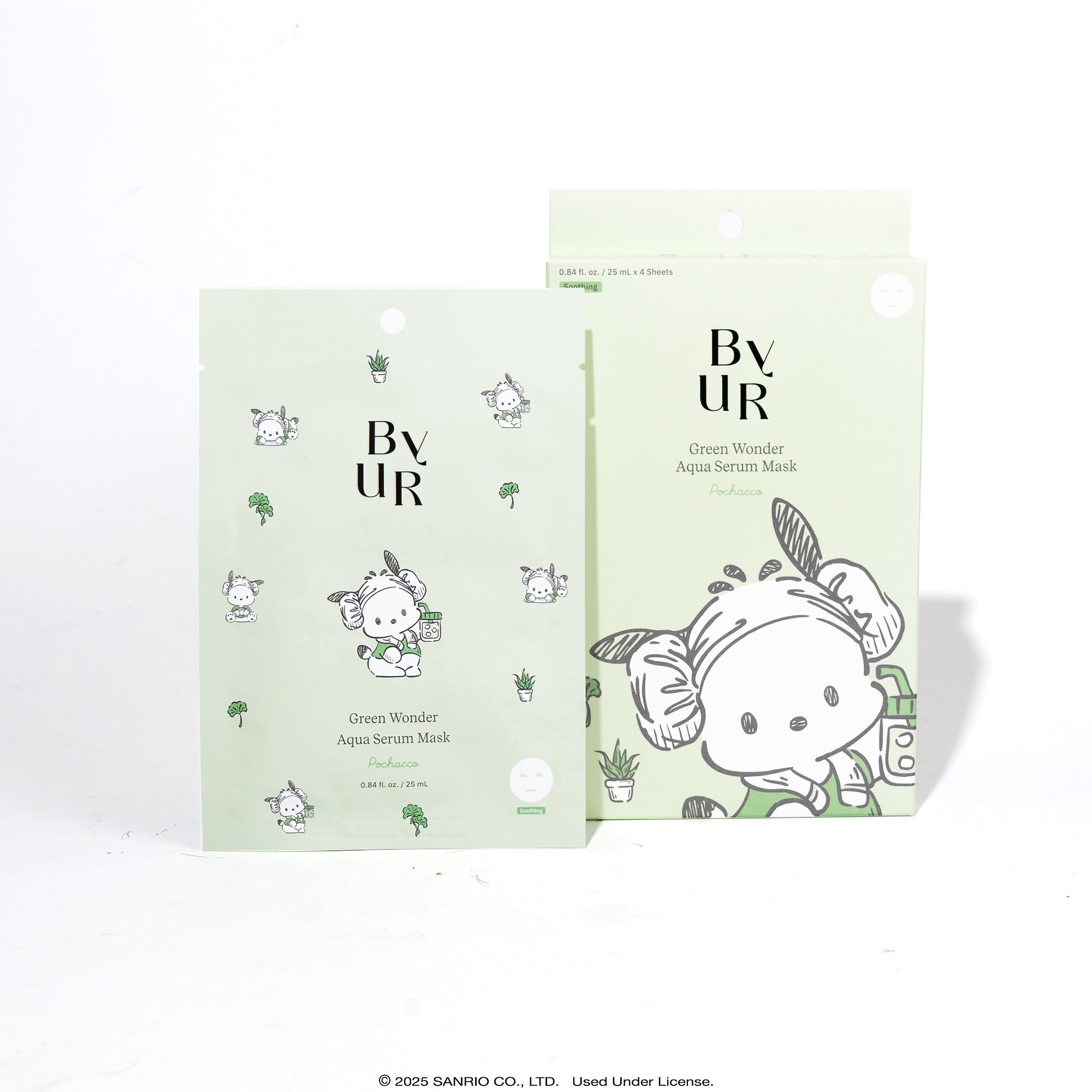 Pochacco x ByUR Green Wonder Aqua Serum Mask (Sanrio K-Spa Edition) - Image 6