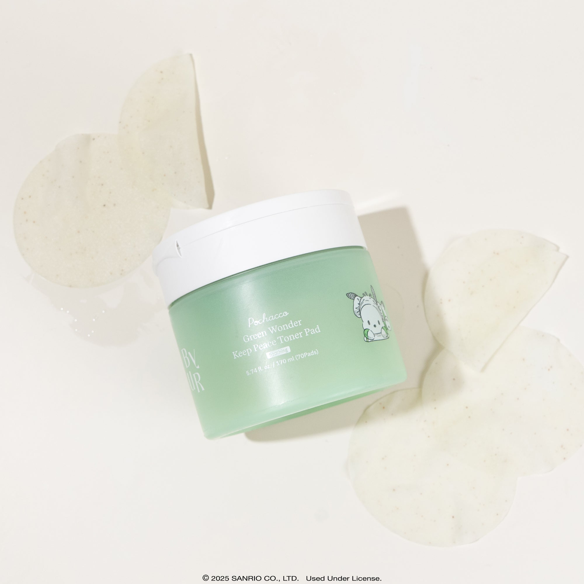 Pochacco x ByUR Green Wonder Keep Peace Toner Pad (Sanrio K-Spa Edition) - Image 6