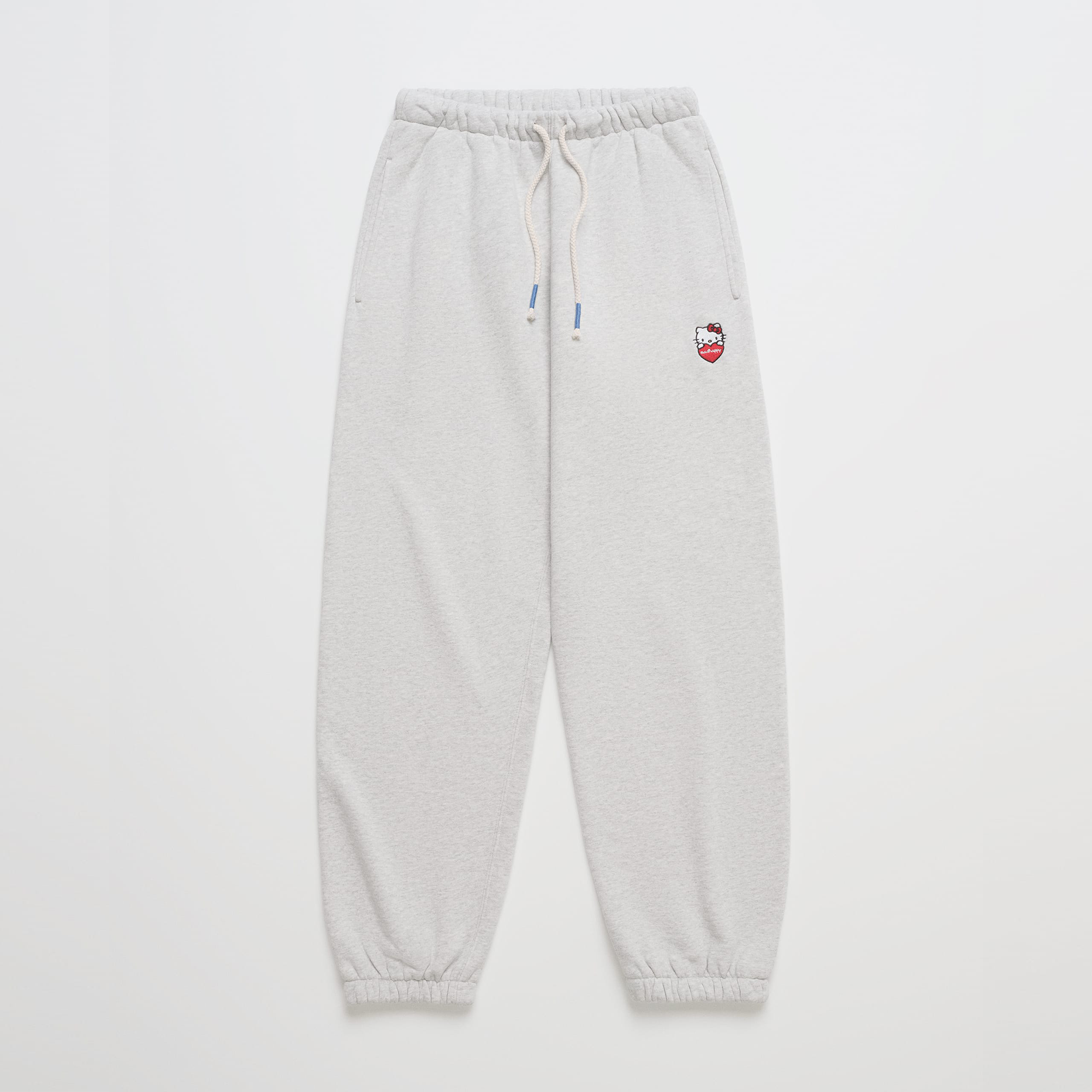 Hello Kitty x Madhappy Logo Midweight Fleece Sweatpant (Light Grey) - Image 3