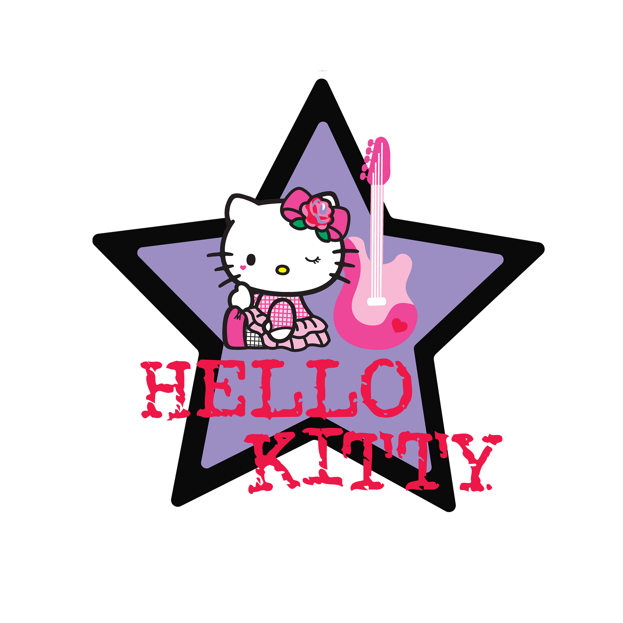 Hello Kitty Guitar Star Tee - Image 2