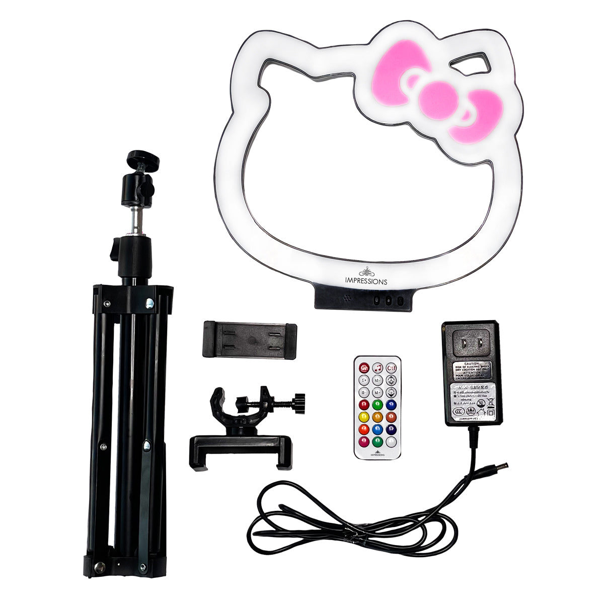 Hello Kitty x Impressions Vanity 10 Desktop Ring Light Tripod - Image 10