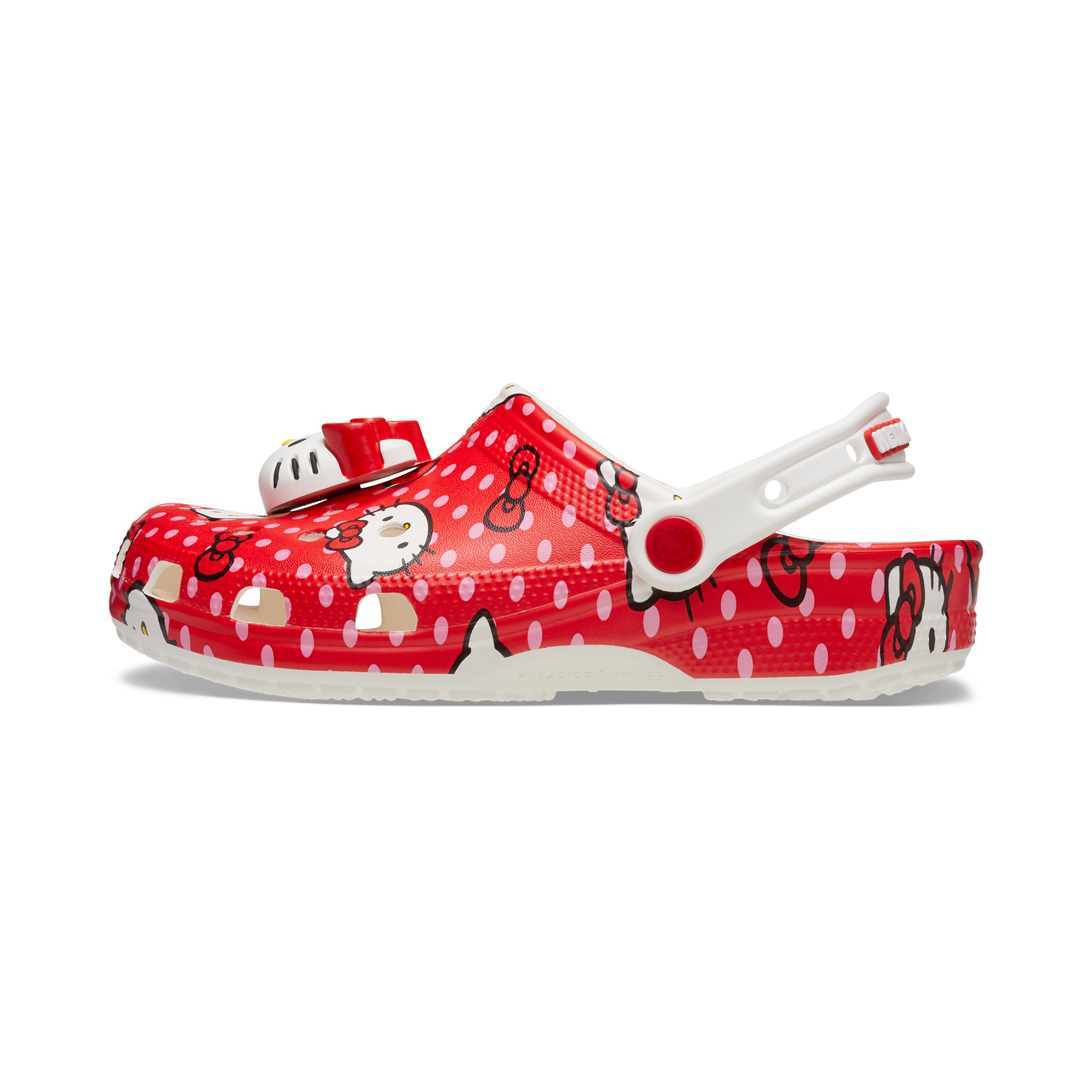 Hello Kitty x Crocs Adult Red Classic Clog - Image 4
