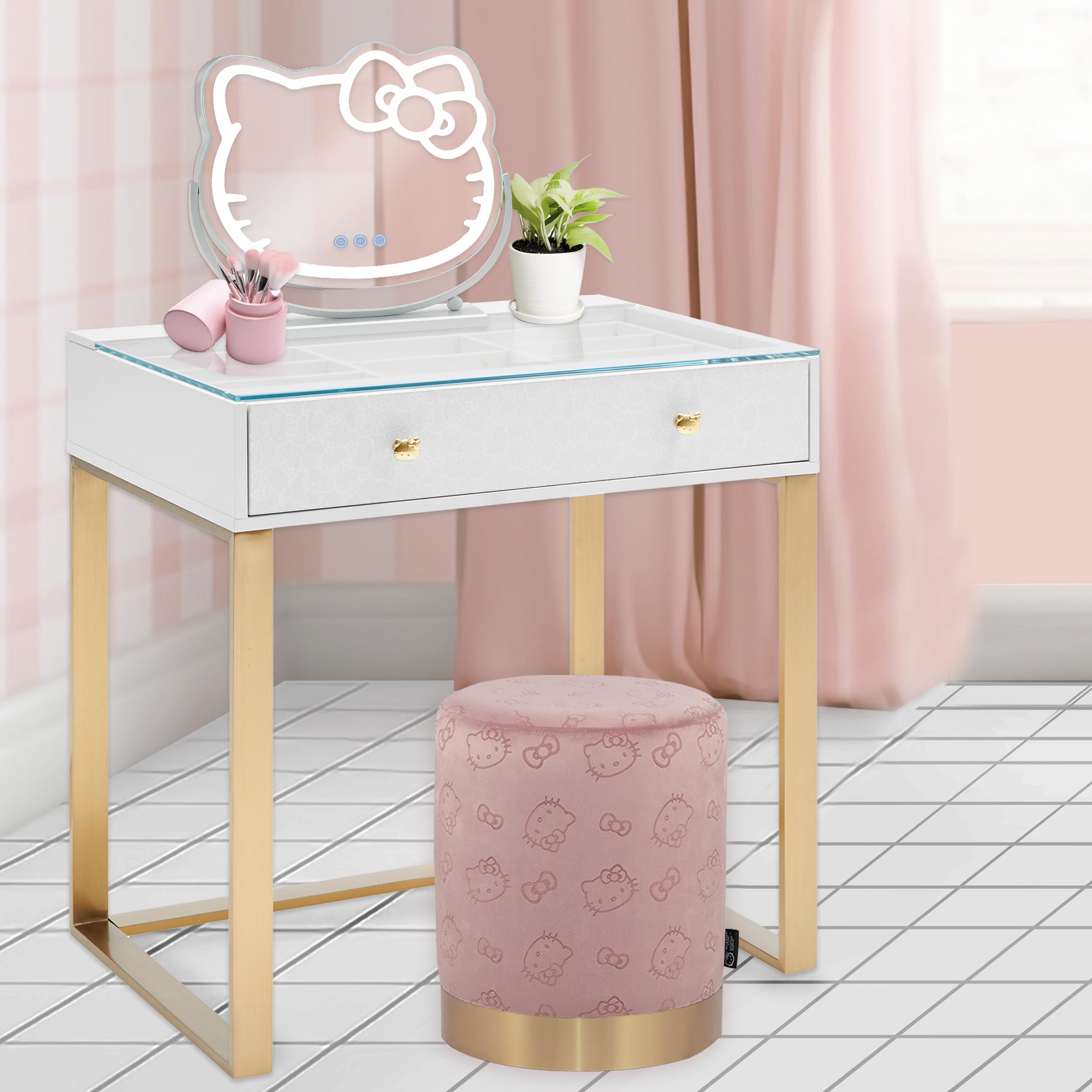 Hello Kitty x Impressions Vanity SlayStation Mini Vanity Table - Image 9