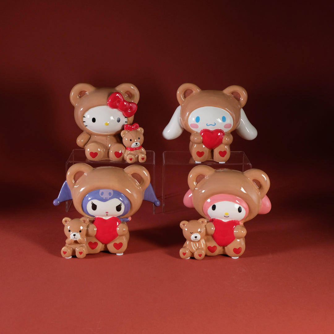 Kuromi & Teddy Bear Love Ceramic Figurine - Image 7