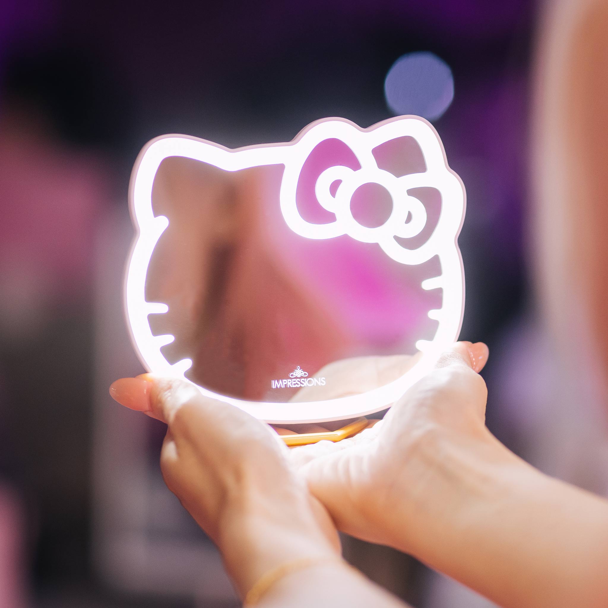 Hello Kitty x Impressions Vanity Pocket Mirror with Ring Stand - Image 4