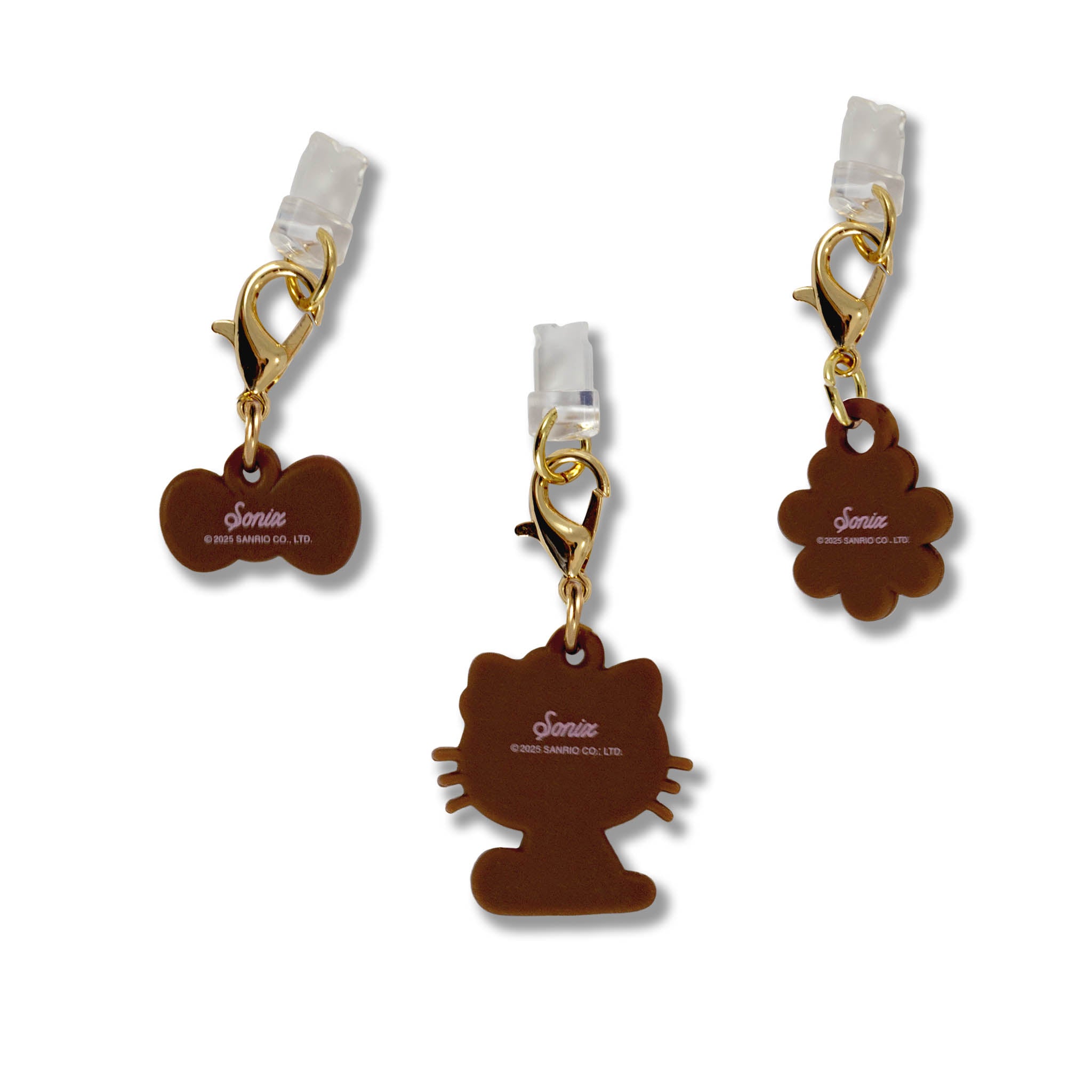 Hello Kitty x Sonix Pink Bows Charging Port 3-Pc Charms Set - Image 5
