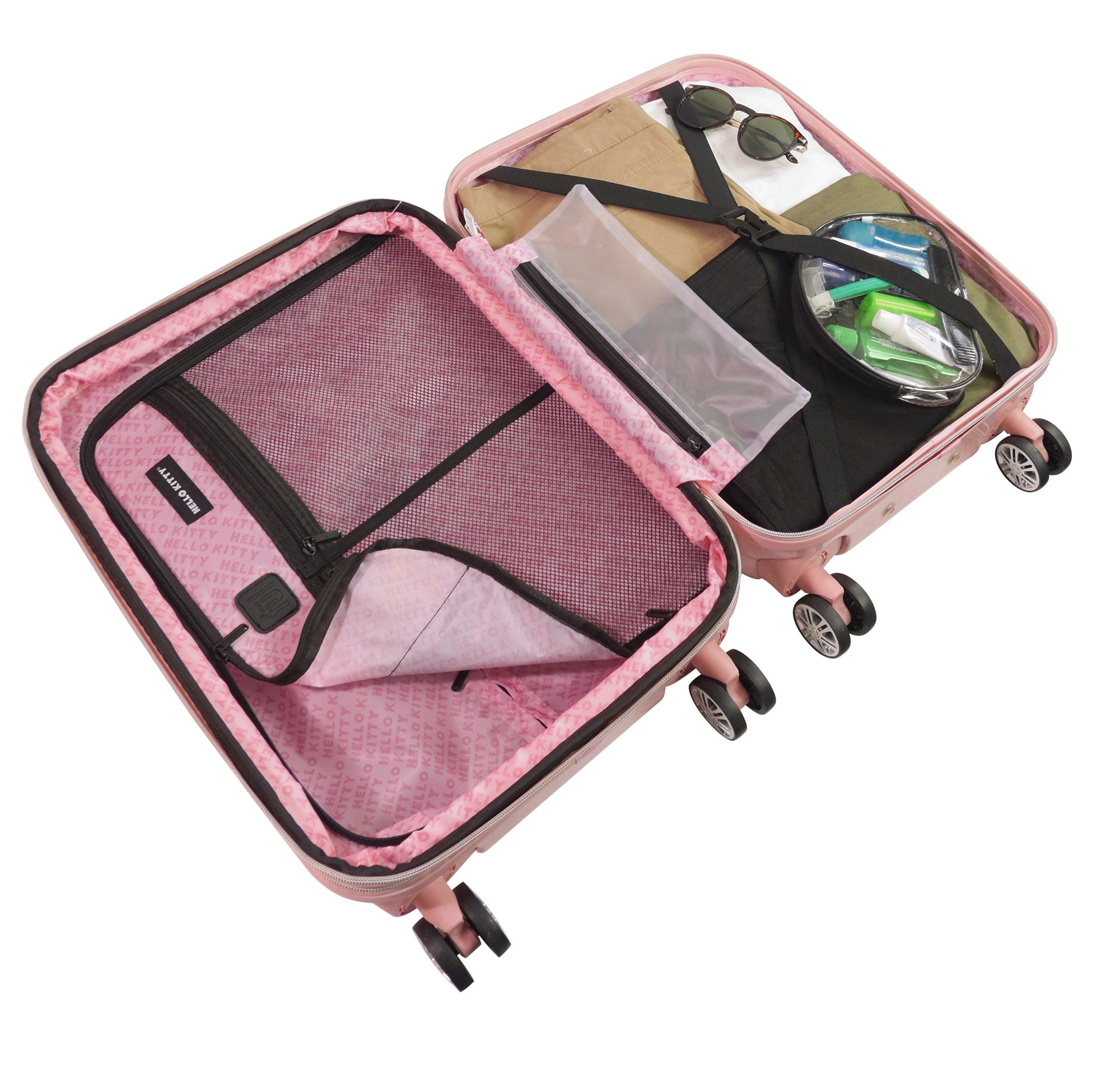 Hello Kitty x FUL Pose 2-Pc Hardshell Luggage (Pink) - Image 4