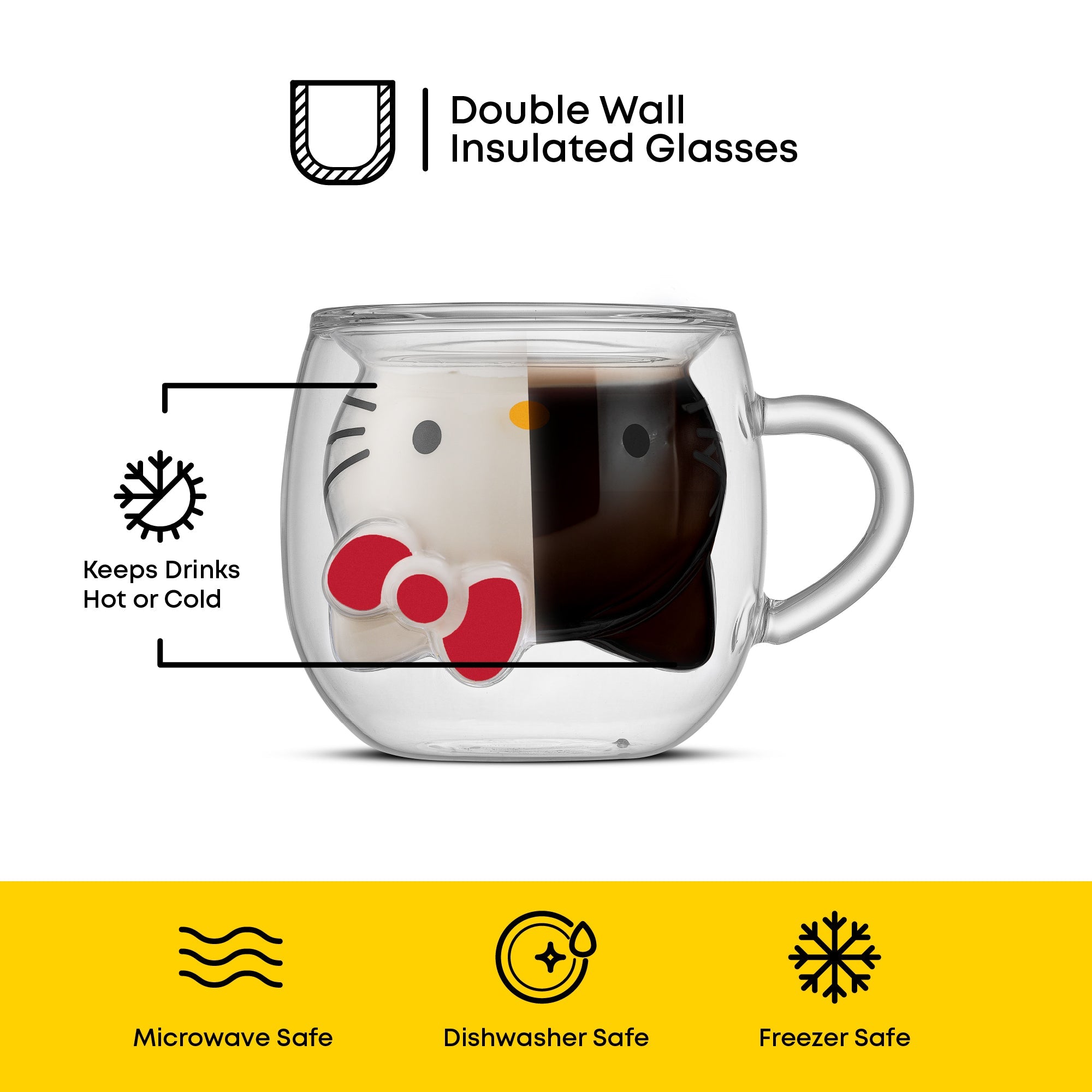 Hello Kitty 3D Double Wall Coffee Mug - Image 5