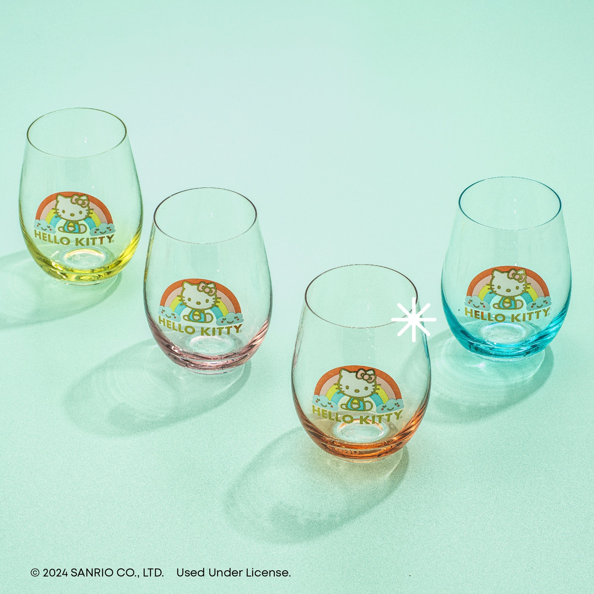 Hello Kitty Sweet Rainbow Stemless Glasses (Set of 4) - Image 2
