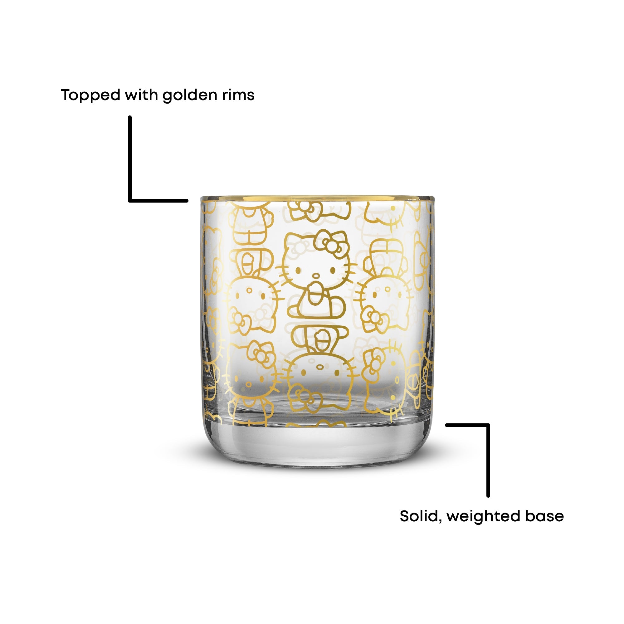 Hello Kitty Charmed Short Drinking Glasses (Set of 2) - Image 4