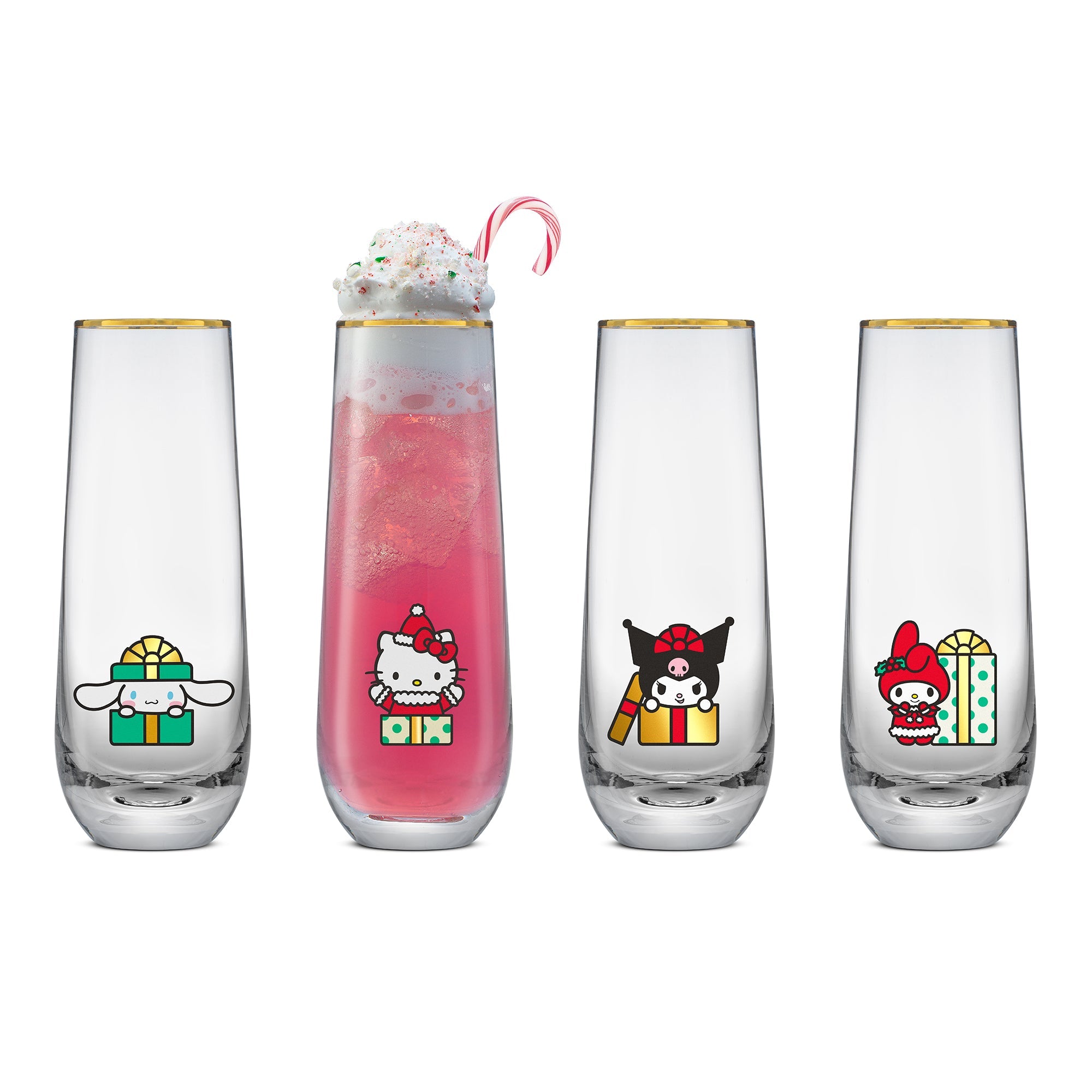 Hello Kitty and Friends Holiday Stemless Flutes - Image 8
