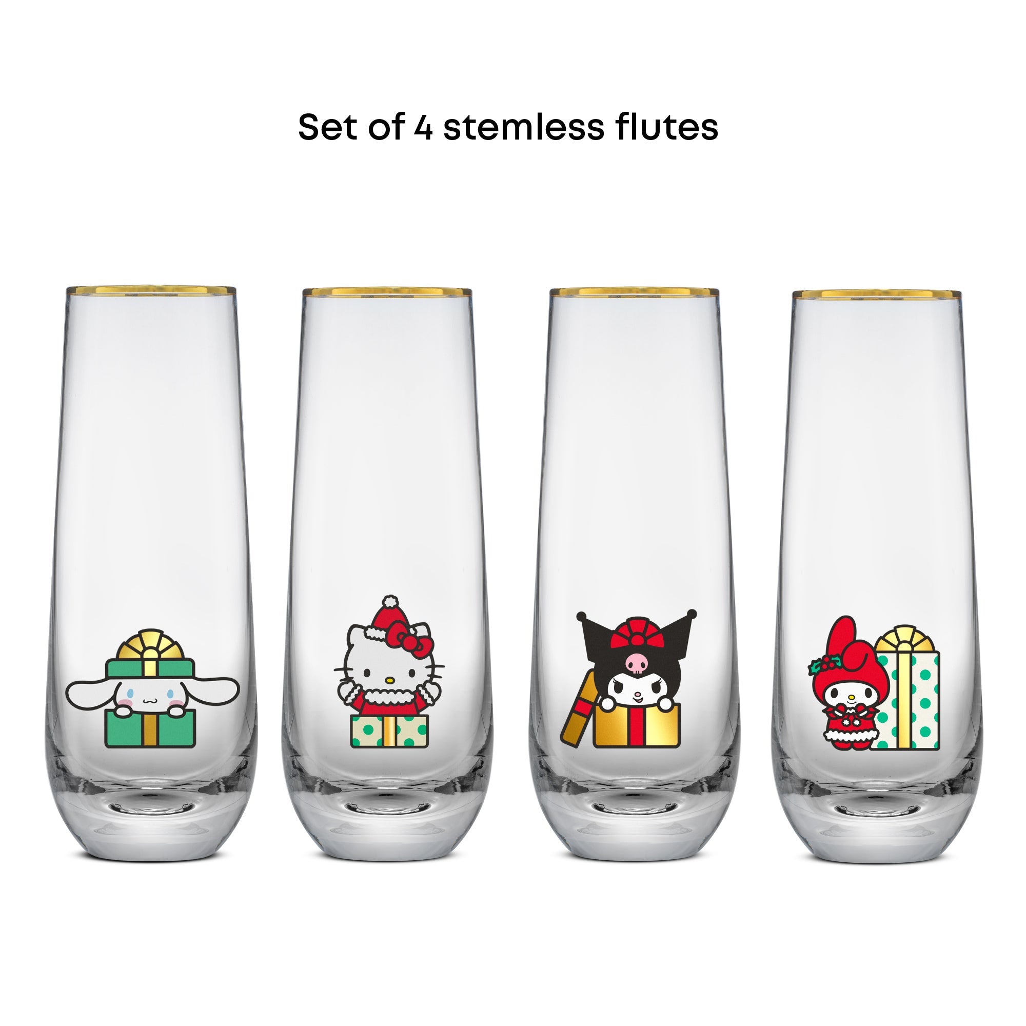 Hello Kitty and Friends Holiday Stemless Flutes - Image 6