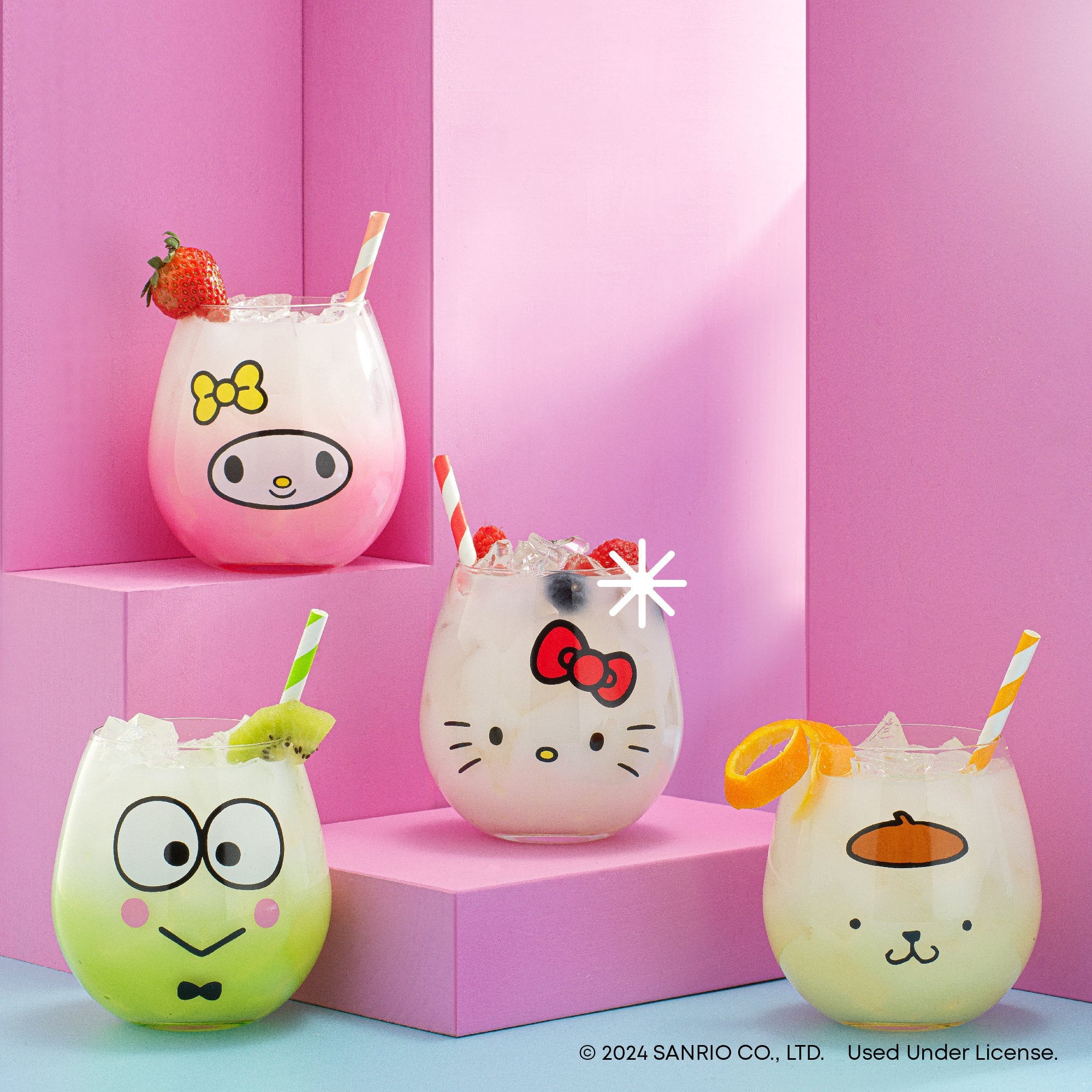 Hello Kitty and Friends Hello Sippy Stemless Glasses (Set of 4) - Image 2