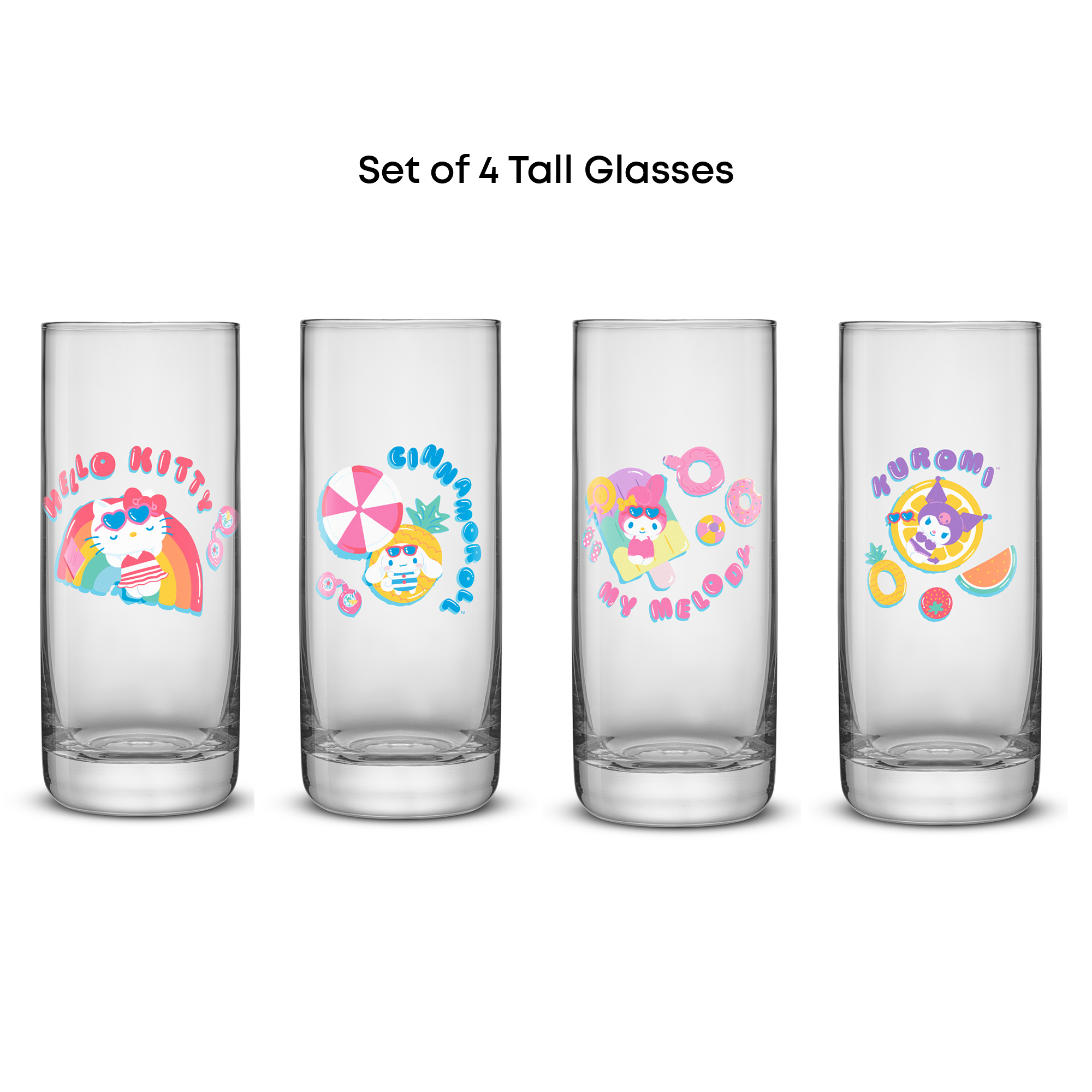 Hello Kitty and Friends Pool Party Tall Drinking Glasses - Image 4
