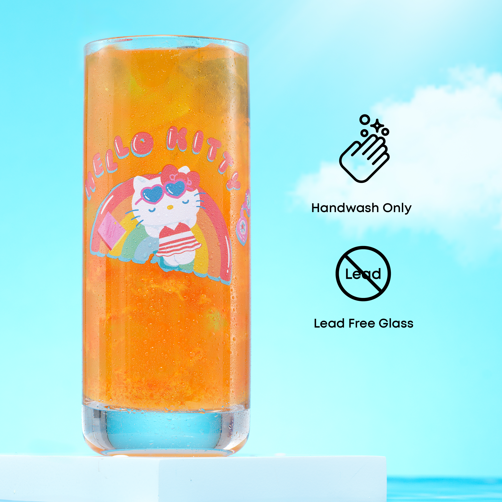 Hello Kitty and Friends Pool Party Tall Drinking Glasses - Image 3