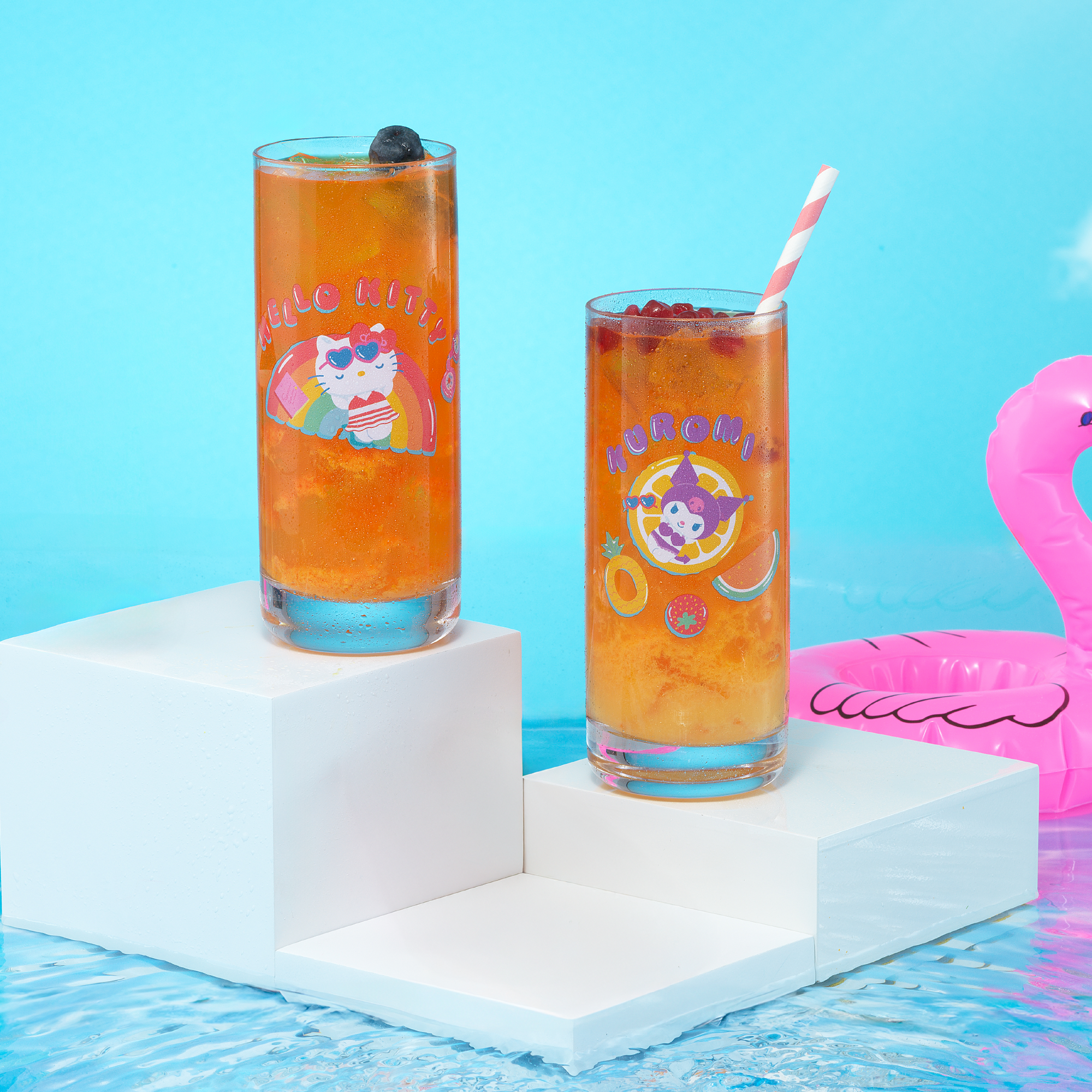 Hello Kitty and Friends Pool Party Tall Drinking Glasses - Image 6